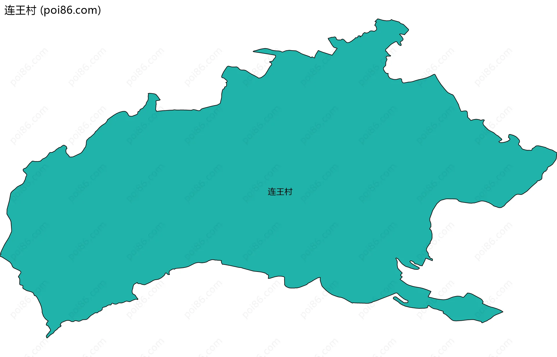 连王村边界地图