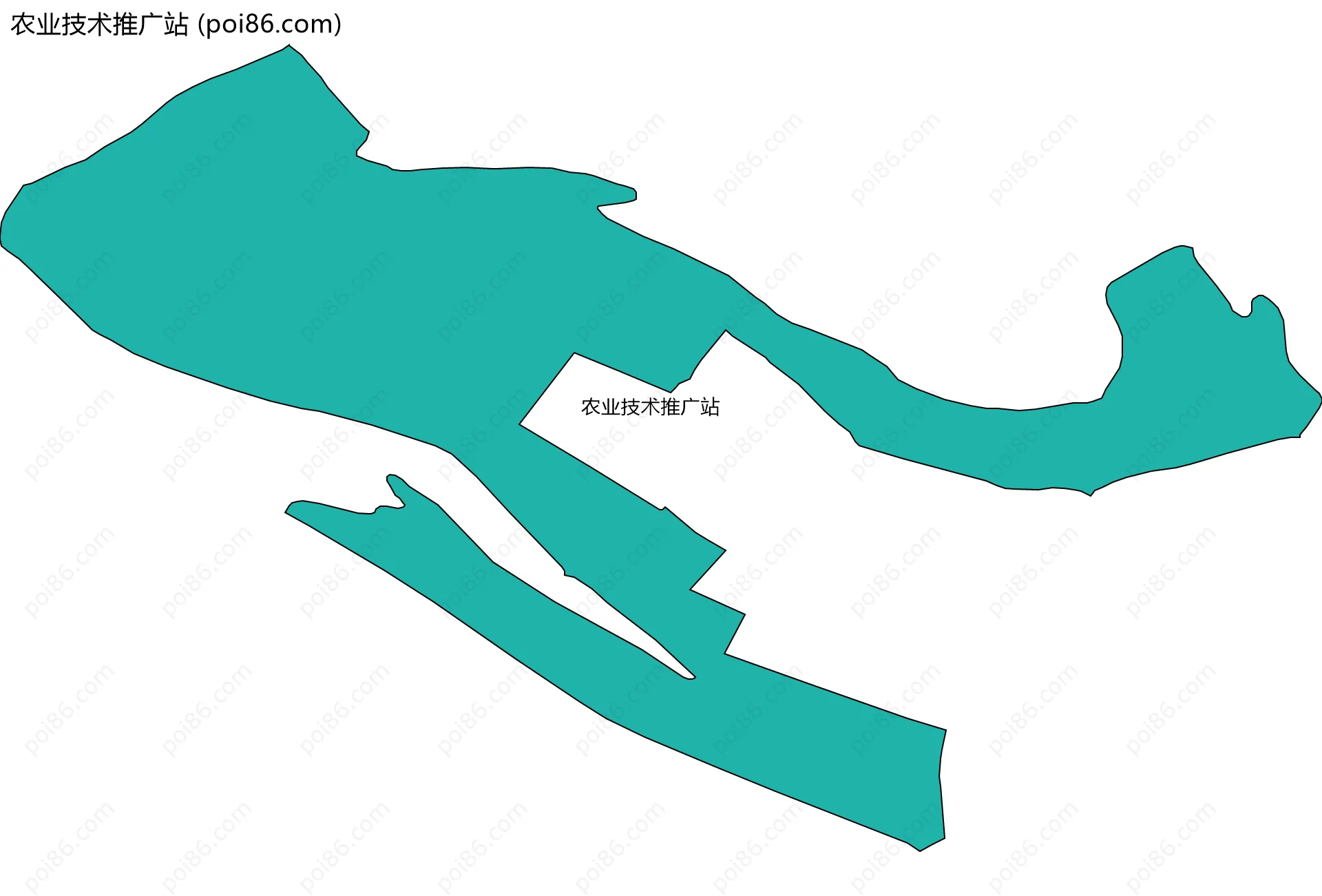 农业技术推广站边界地图