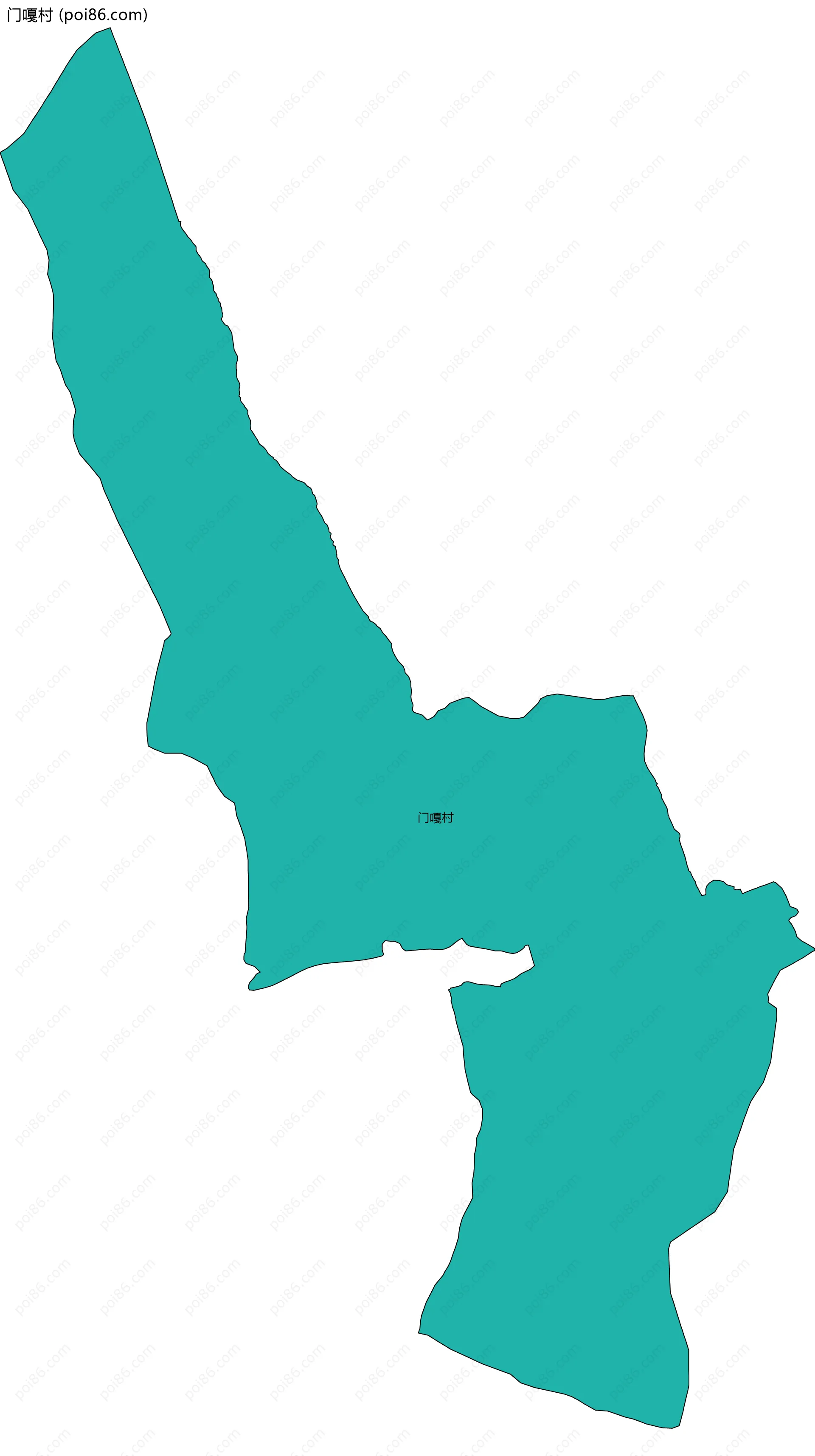 门嘎村边界地图