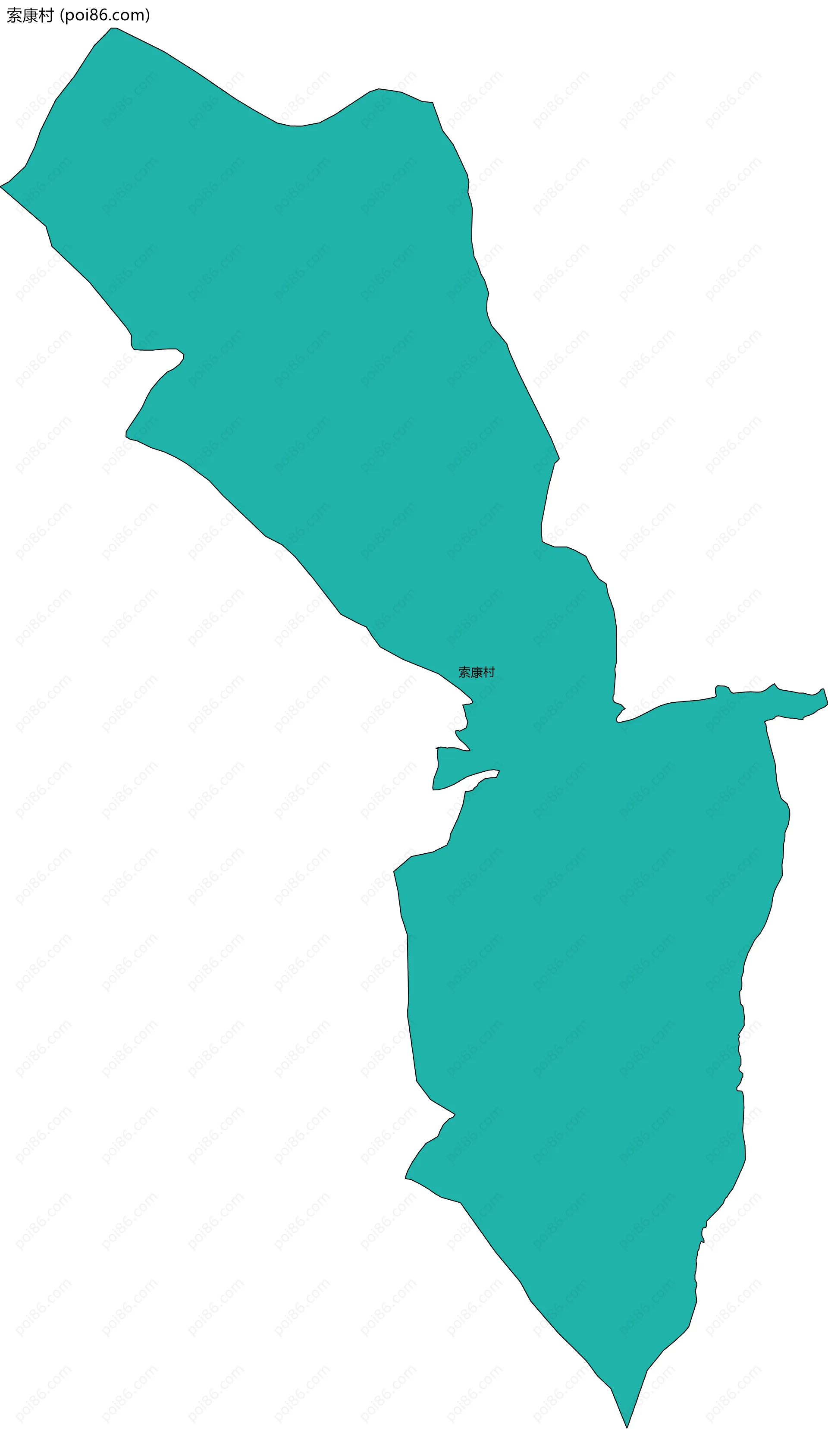 索康村边界地图