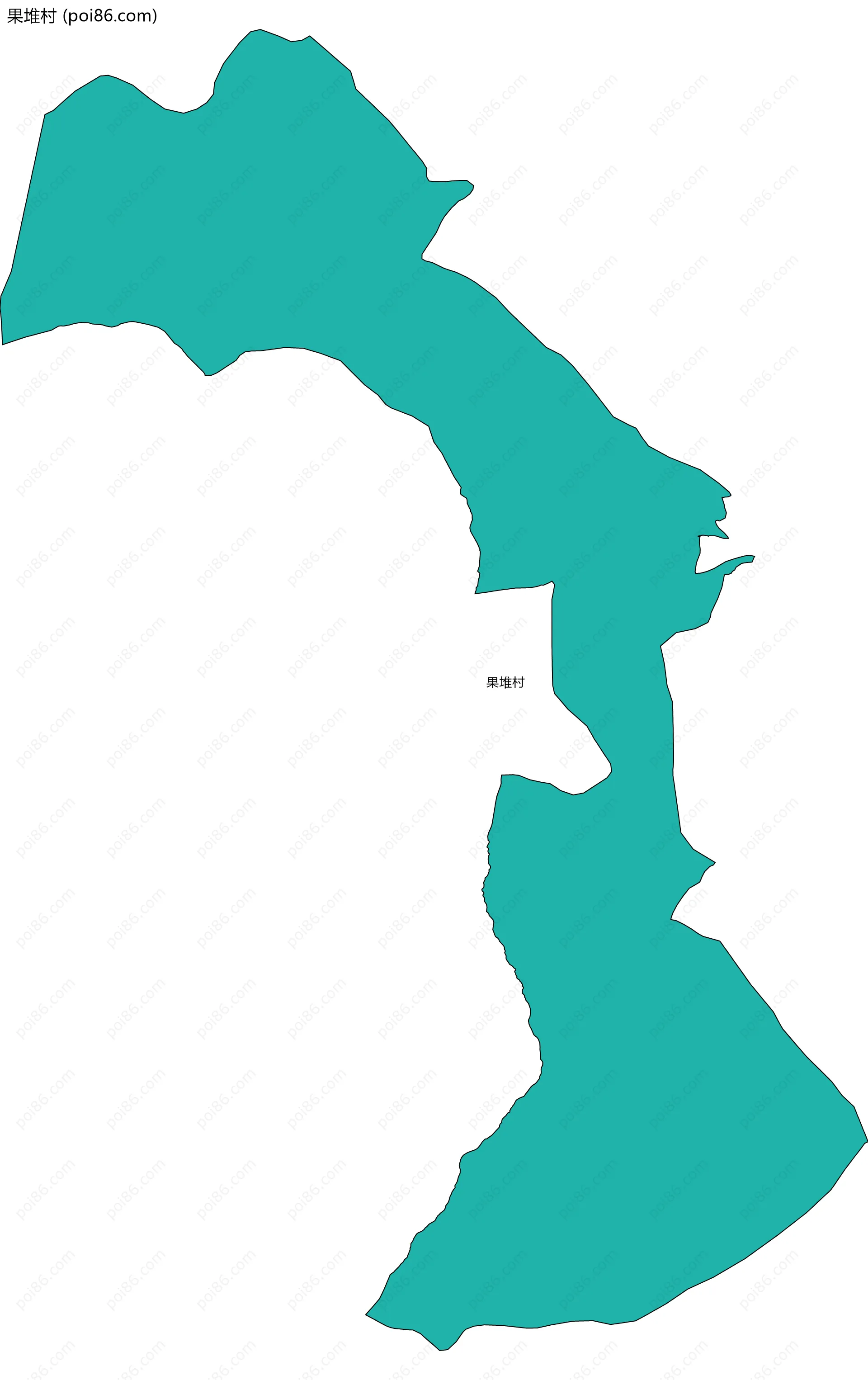 果堆村边界地图