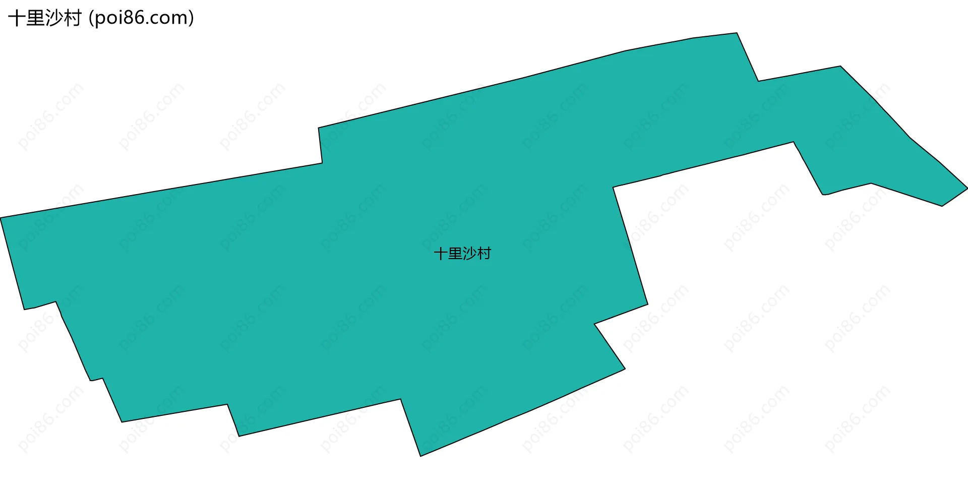 十里沙村边界地图