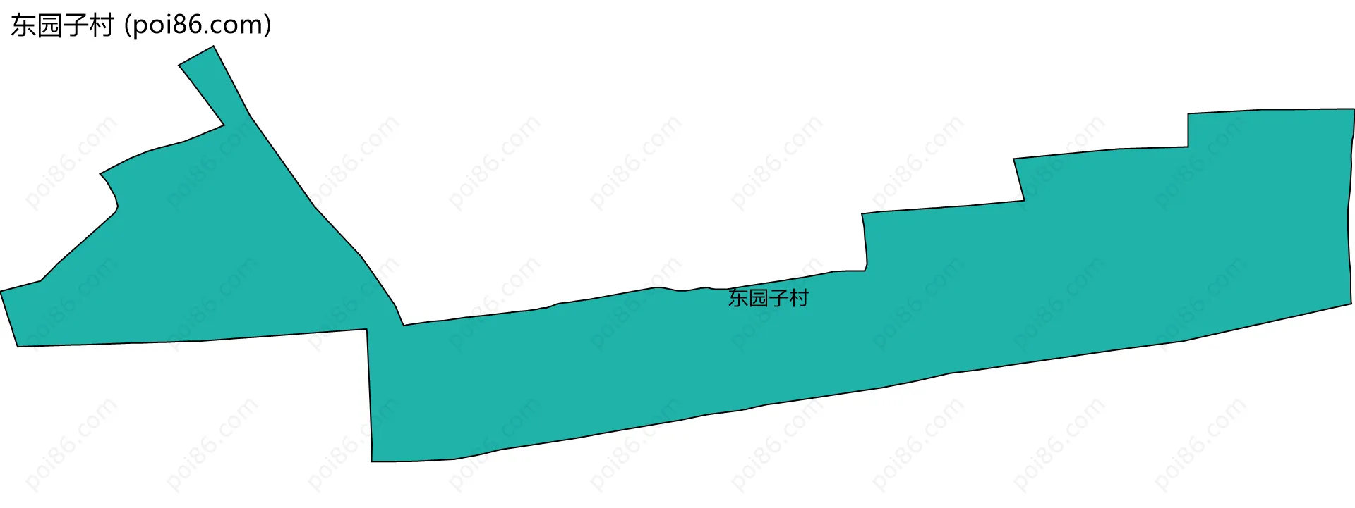 东园子村边界地图