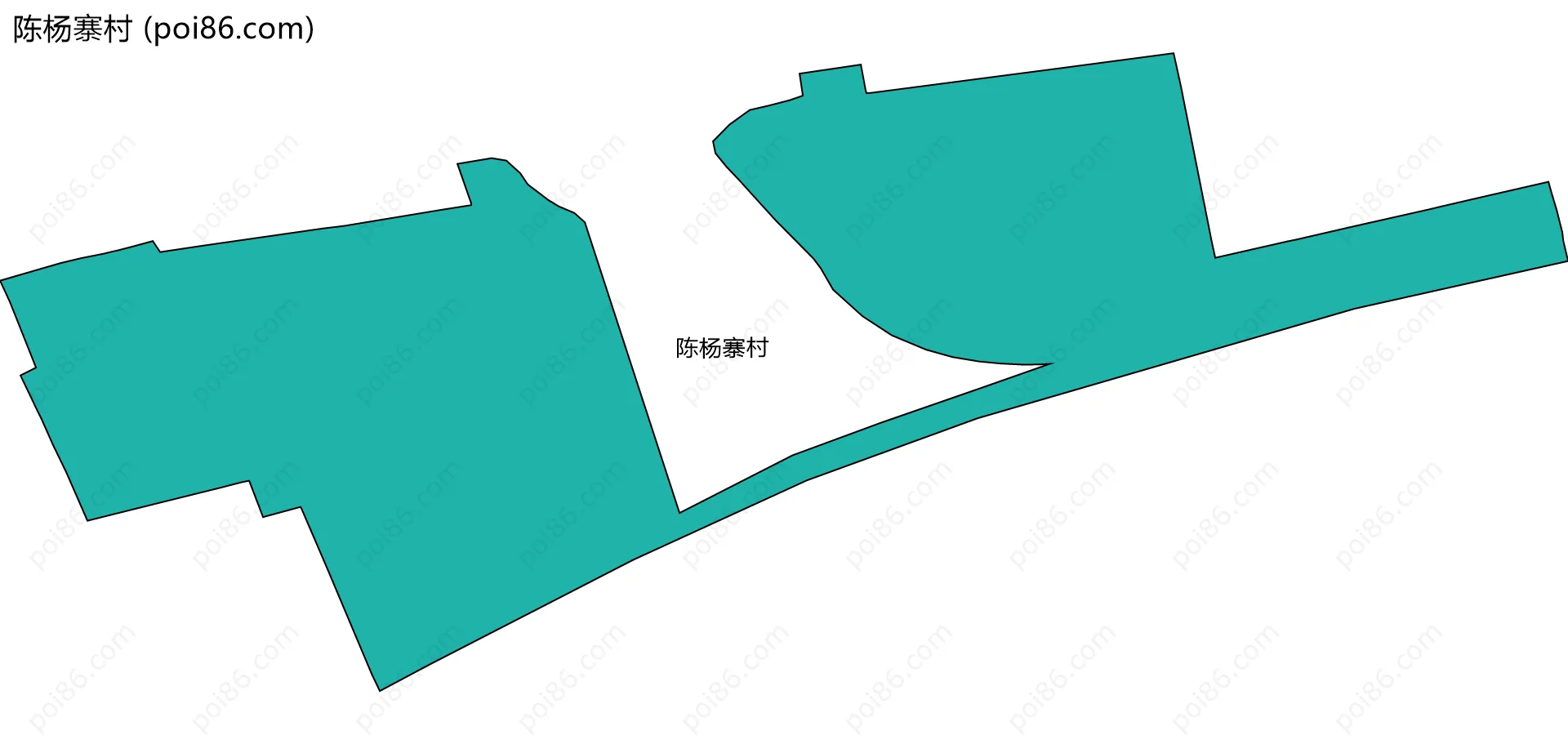 陈杨寨村边界地图