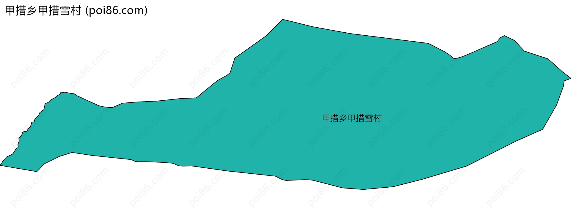 甲措乡甲措雪村边界地图
