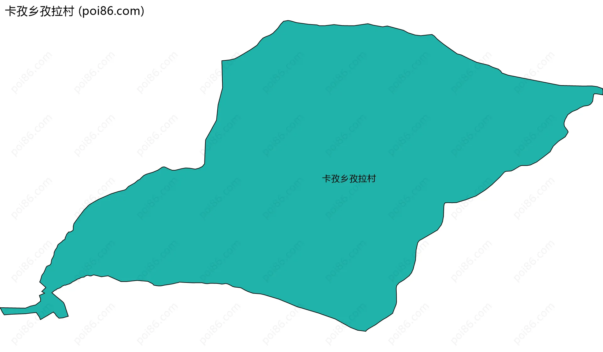 卡孜乡孜拉村边界地图