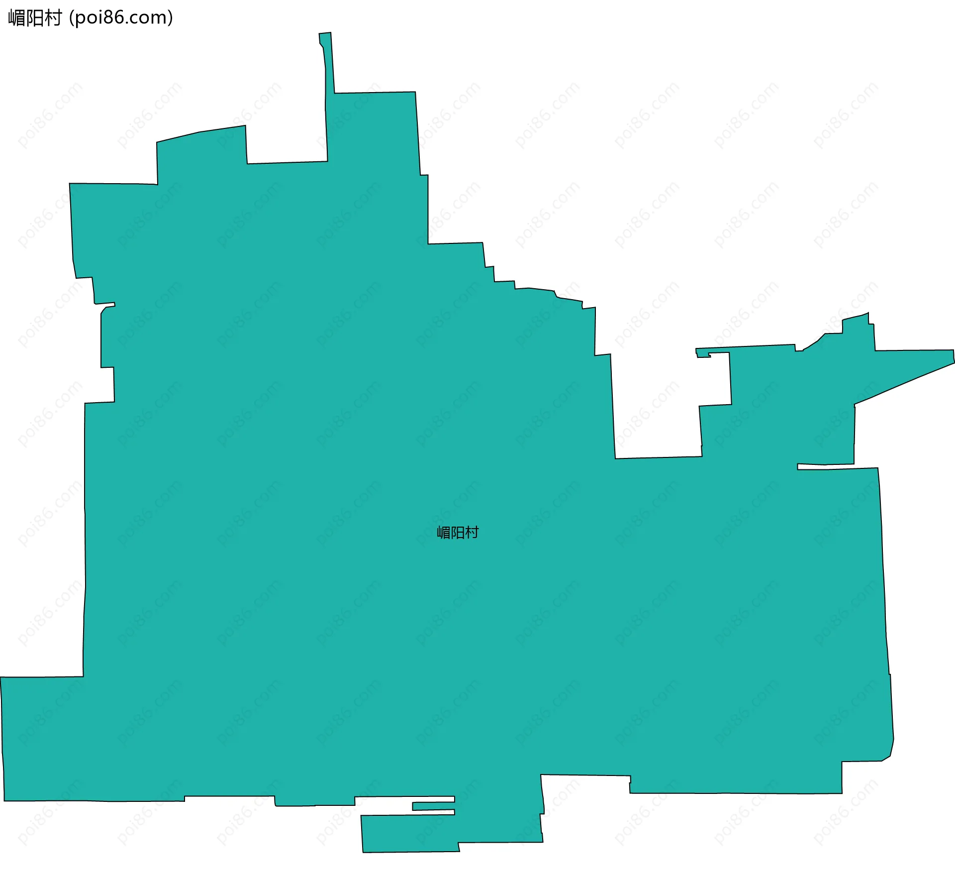 嵋阳村边界地图