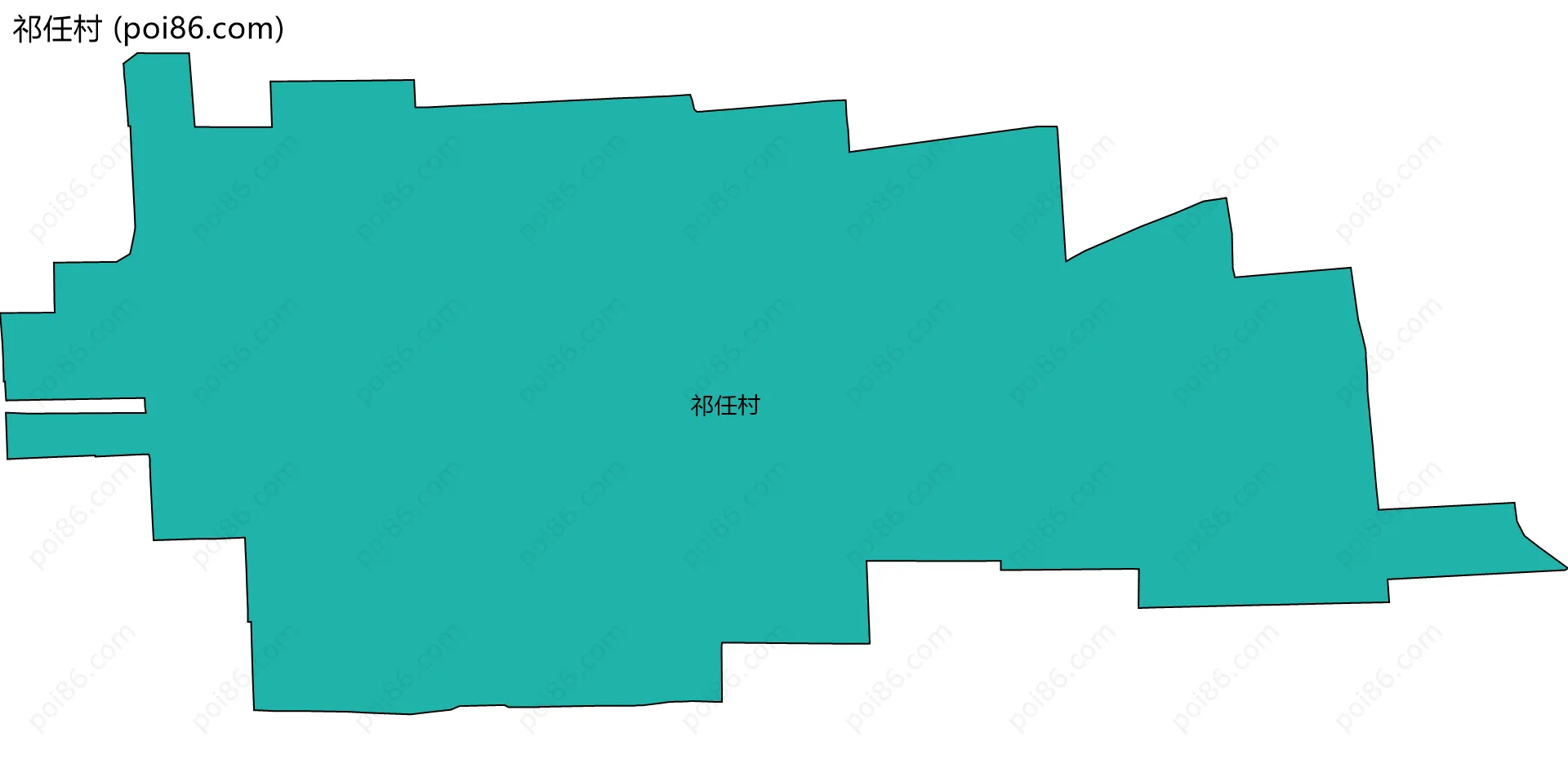 祁任村边界地图