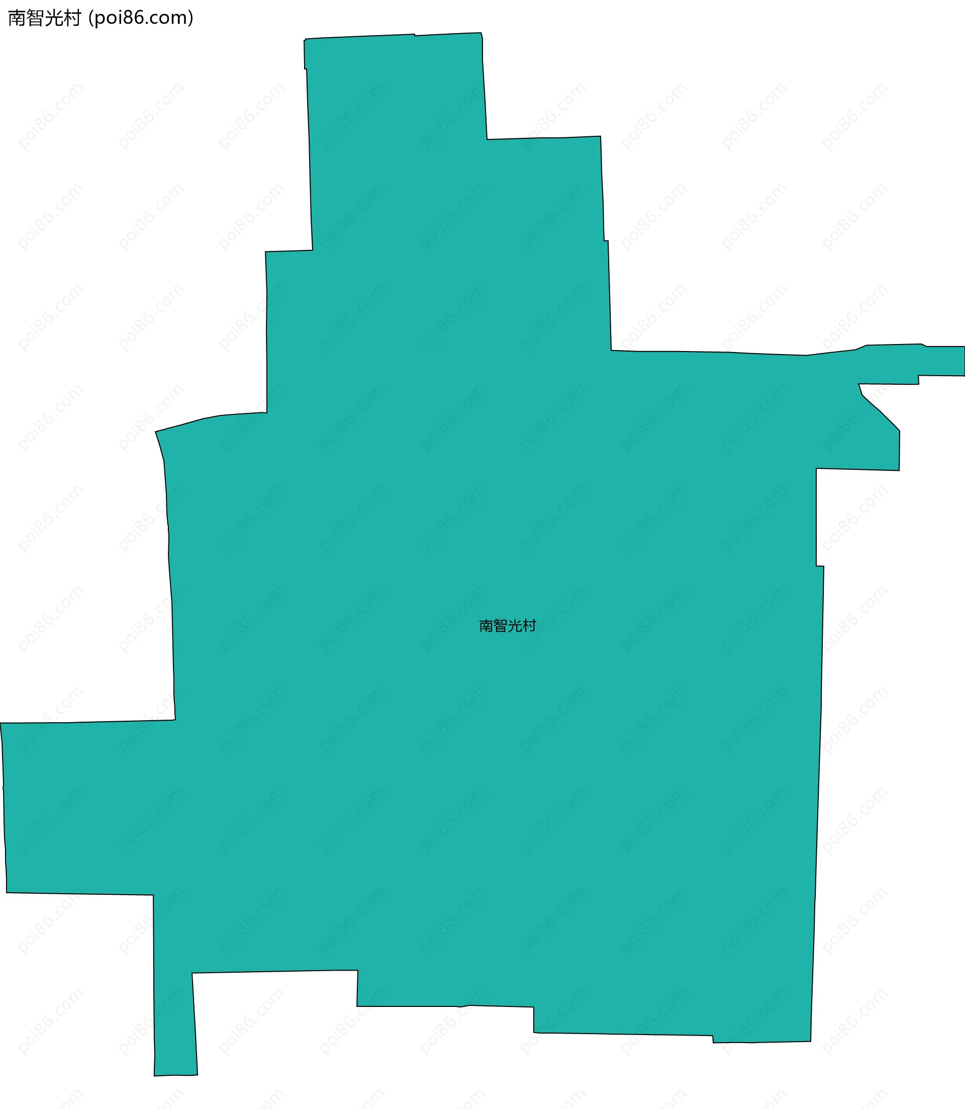南智光村边界地图