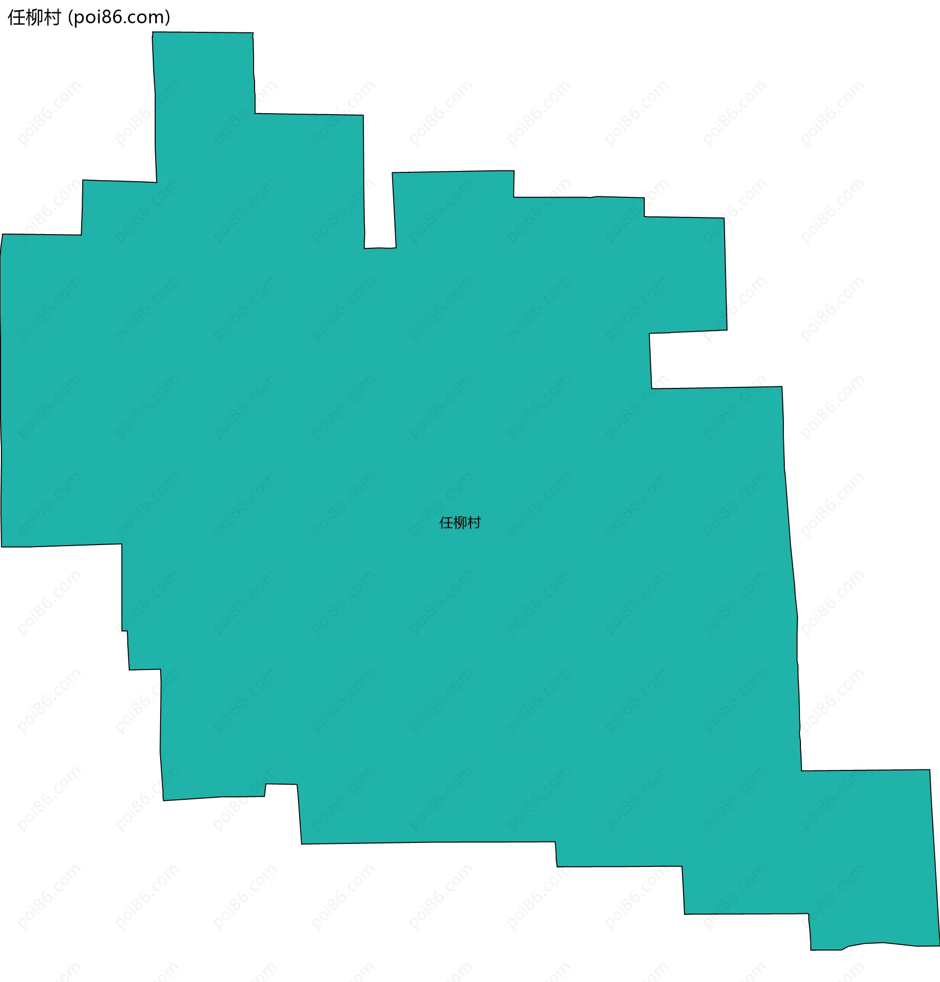 任柳村边界地图