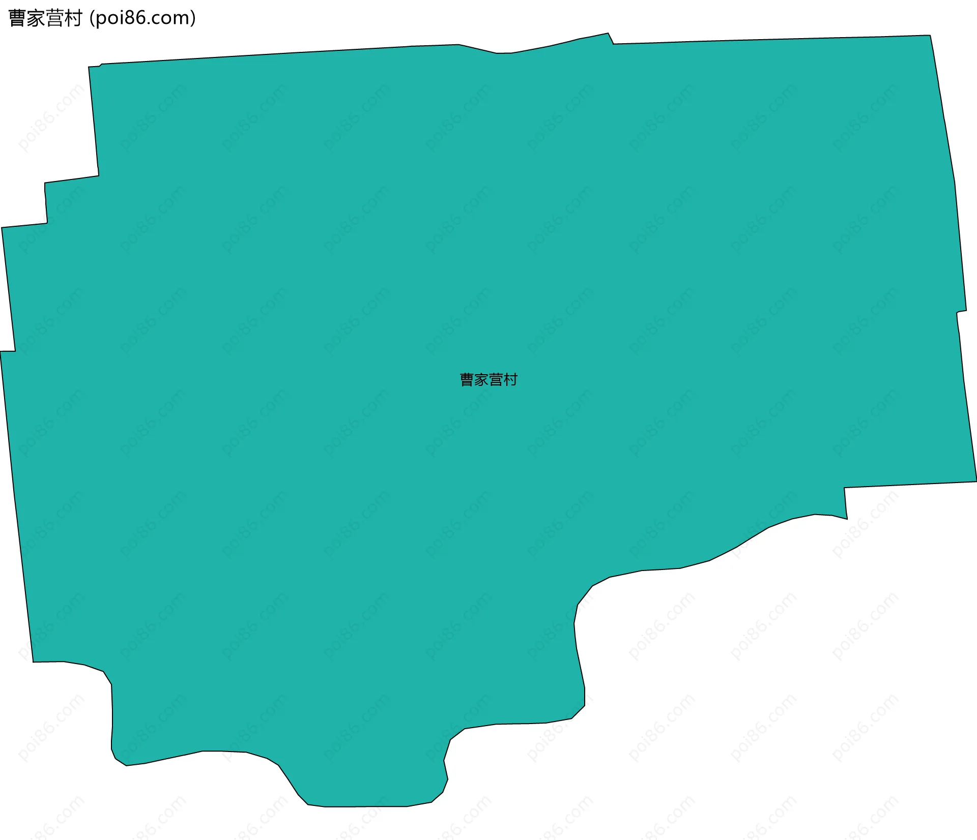 曹家营村边界地图