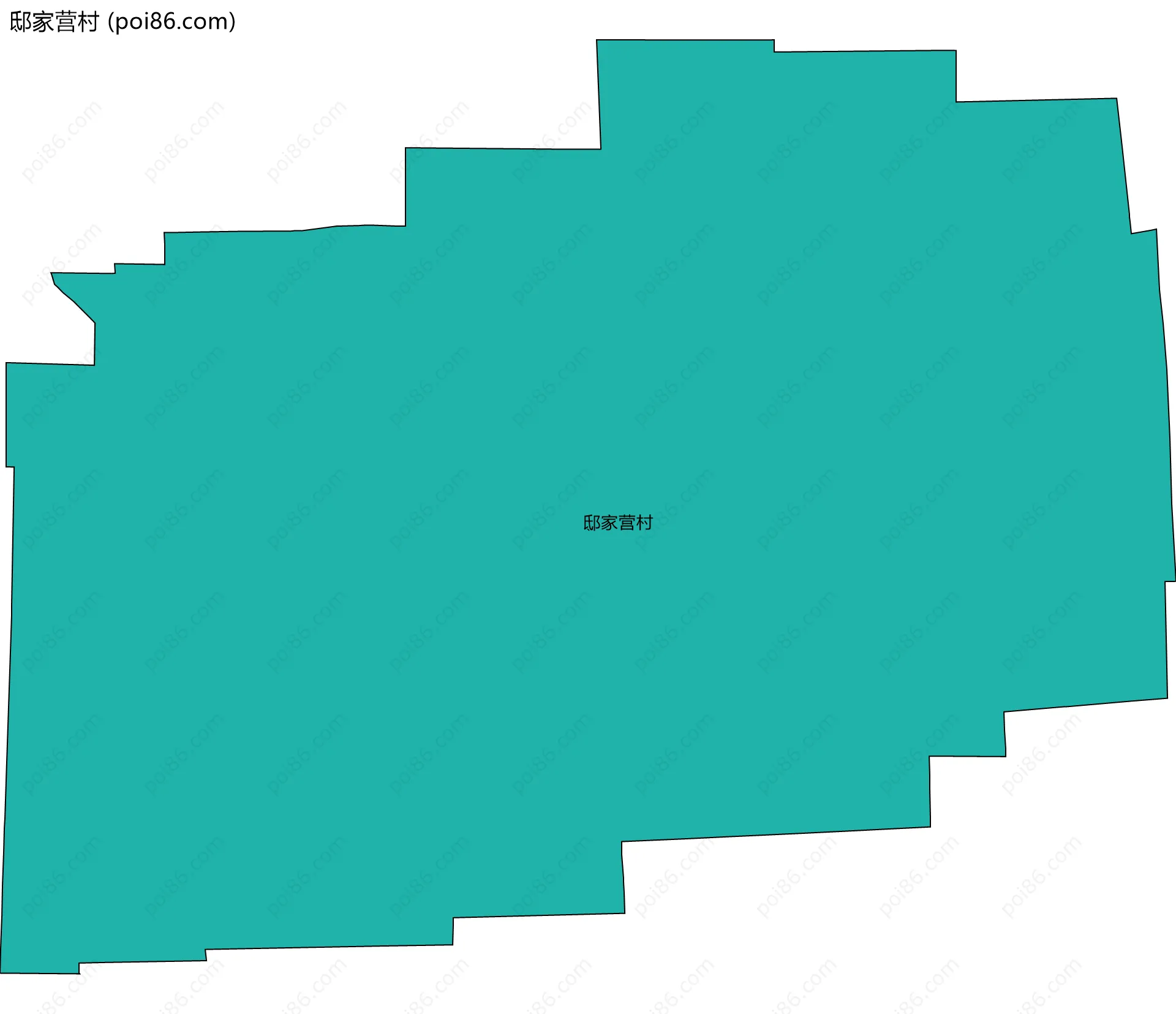 邸家营村边界地图