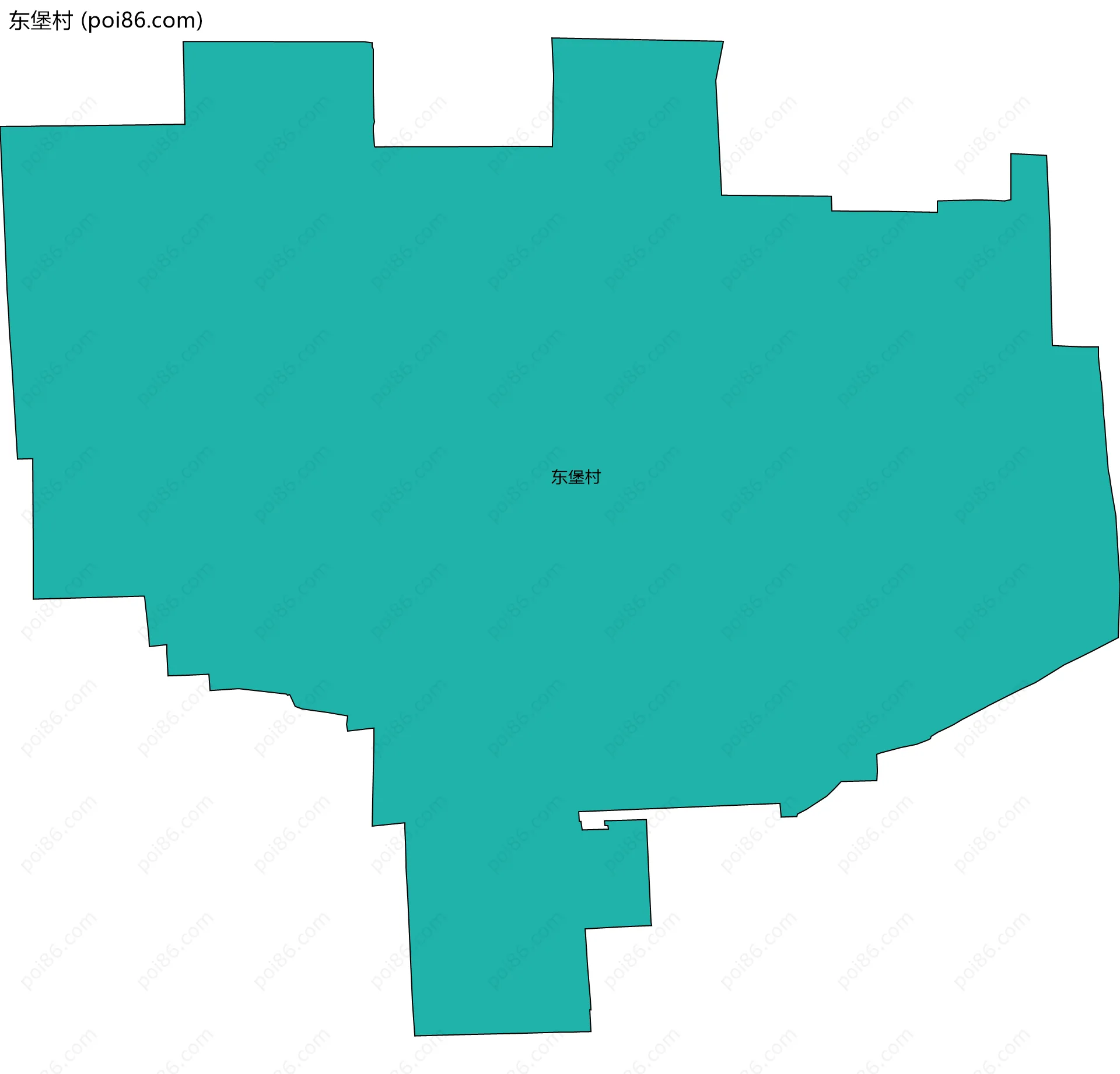 东堡村边界地图