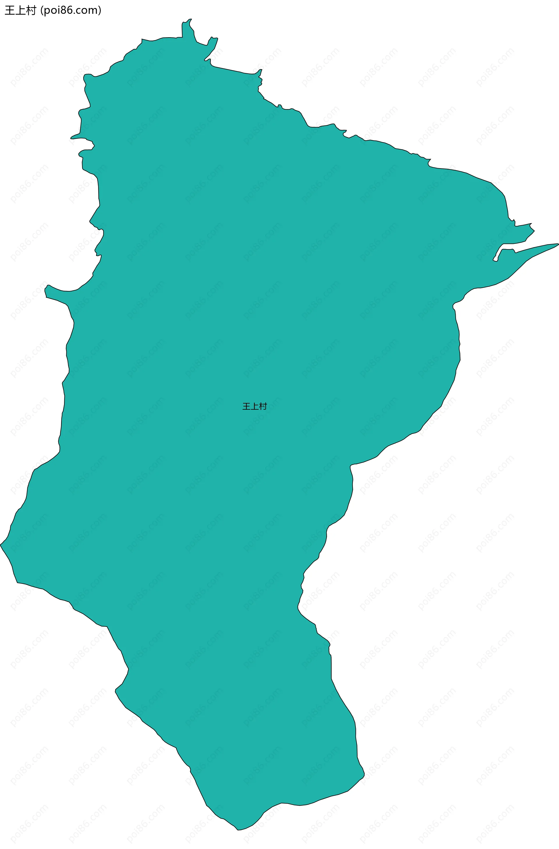 王上村边界地图