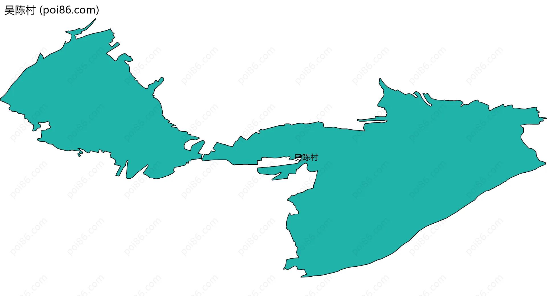 吴陈村边界地图