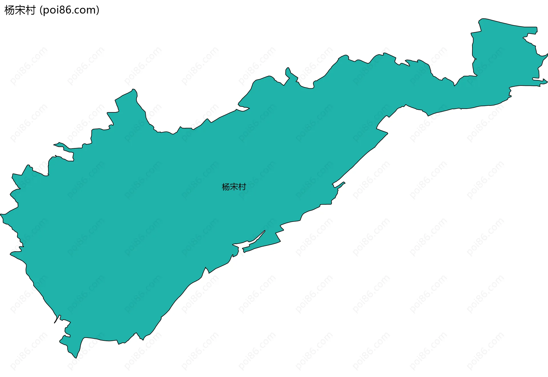 杨宋村边界地图
