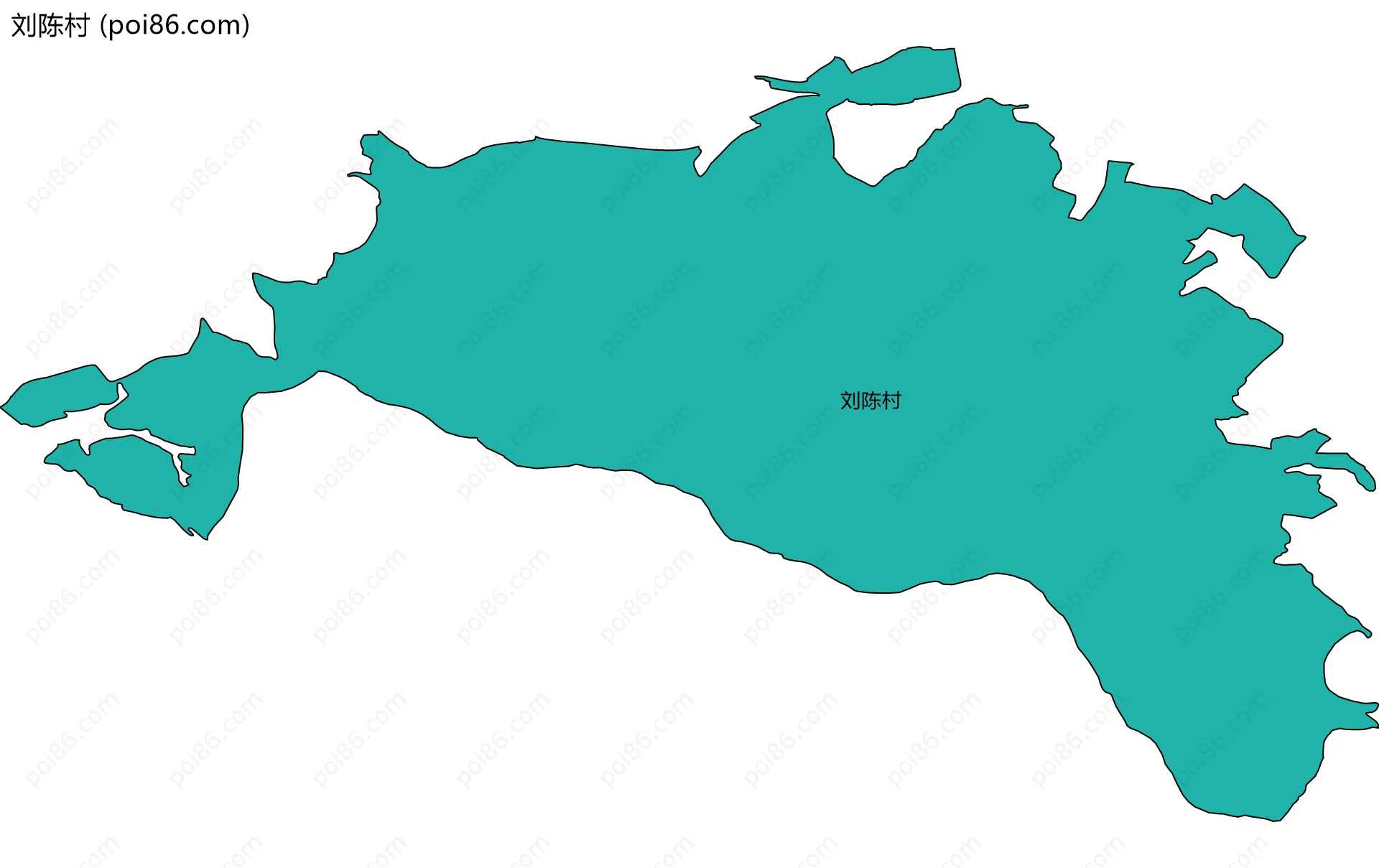 刘陈村边界地图