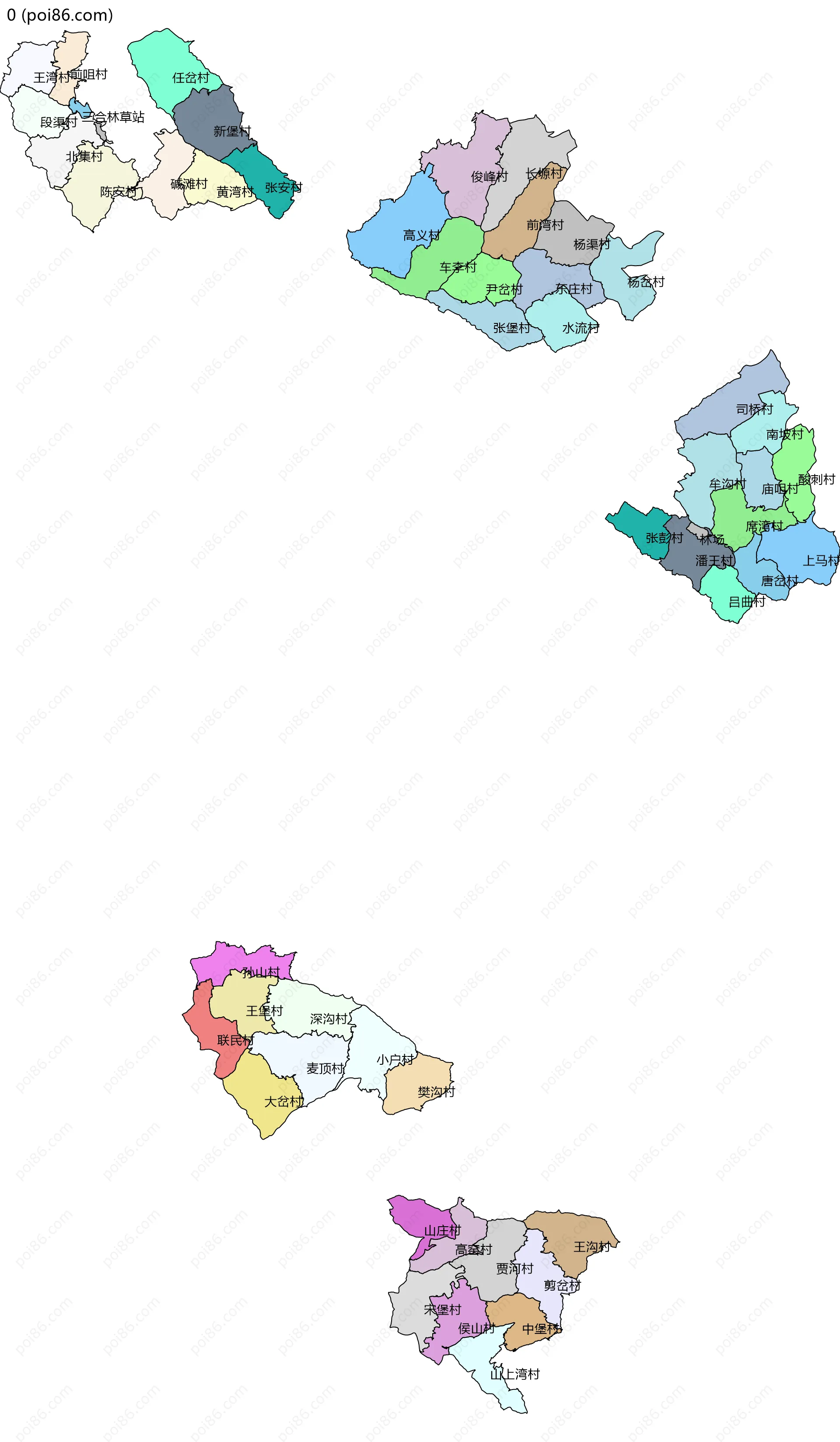 0边界地图(五级行政区划)