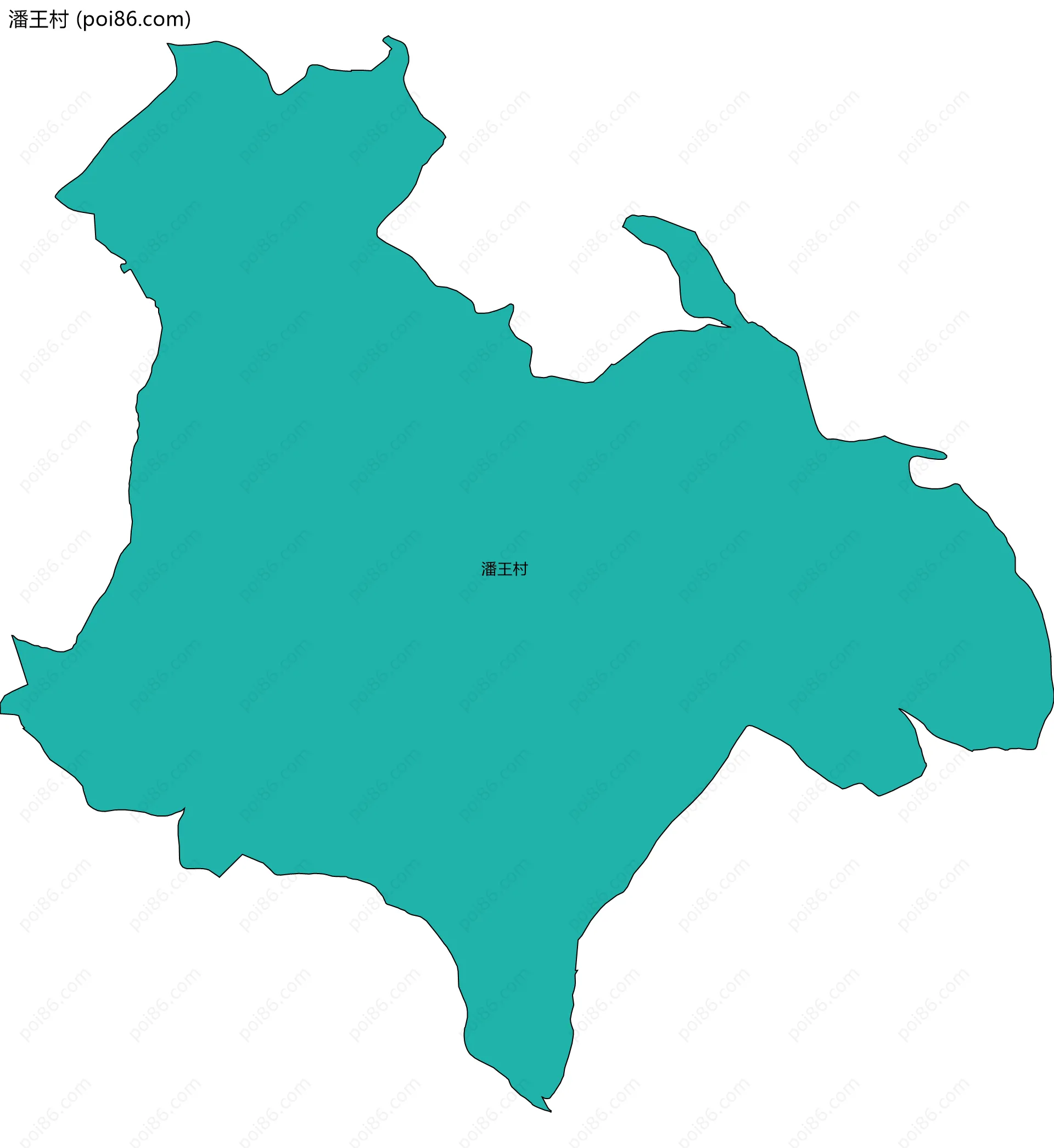 潘王村边界地图