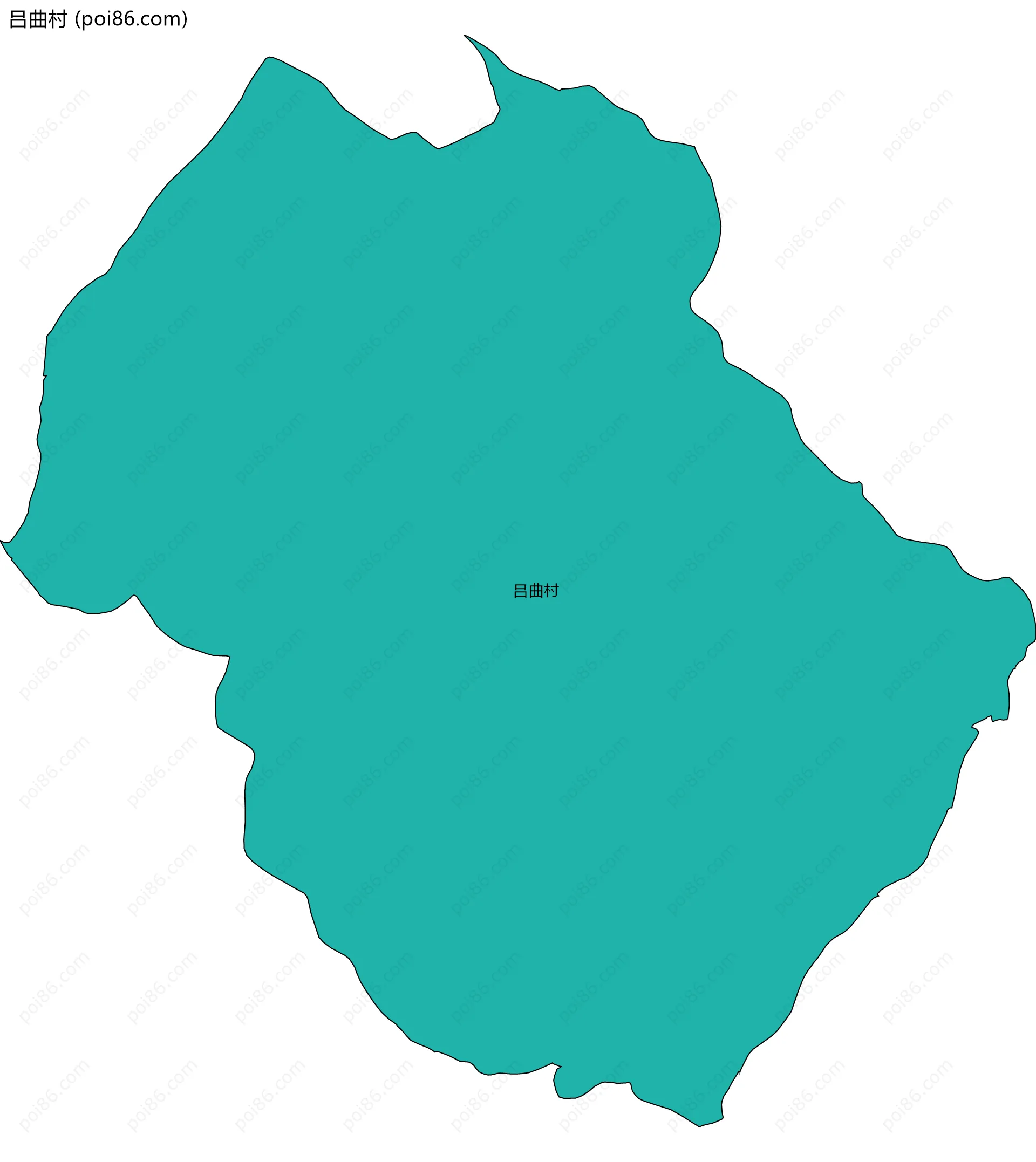 吕曲村边界地图