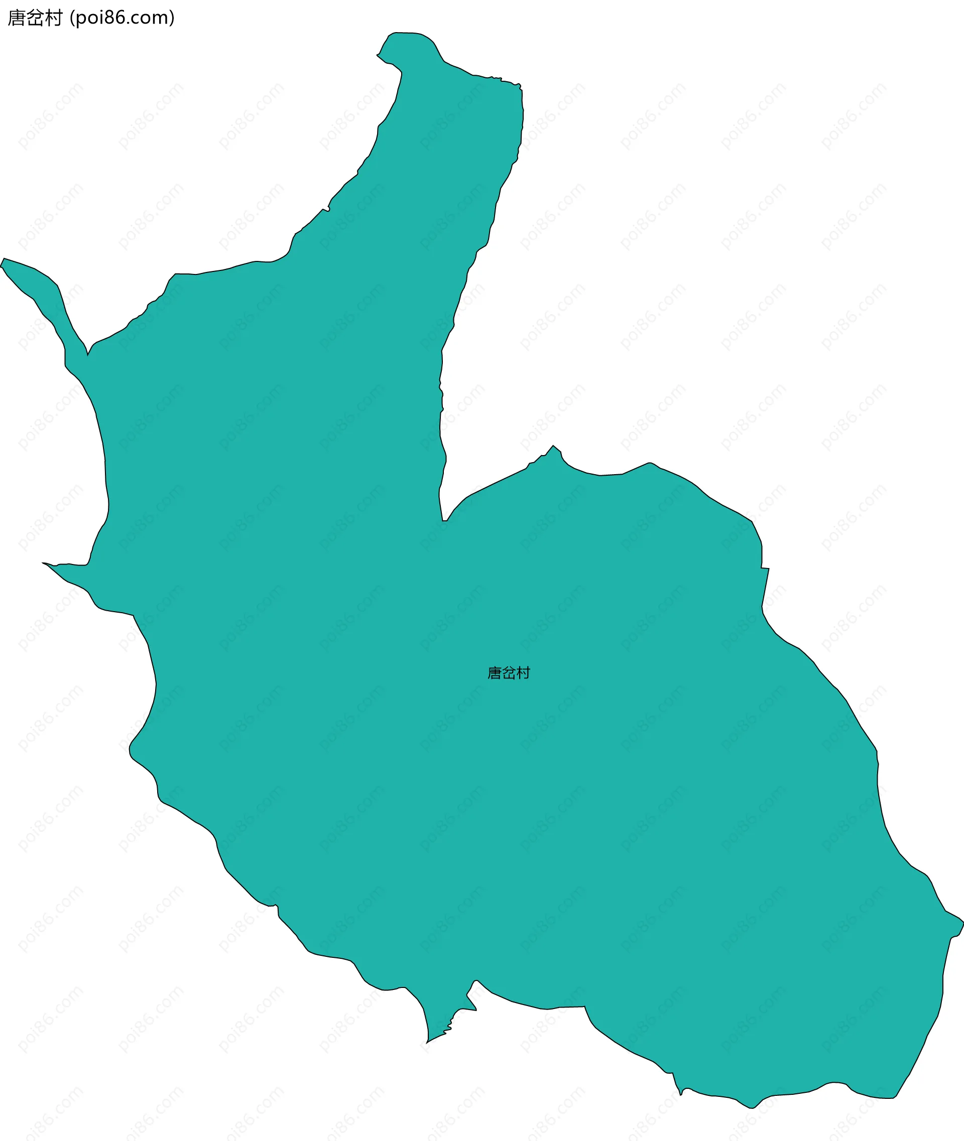 唐岔村边界地图