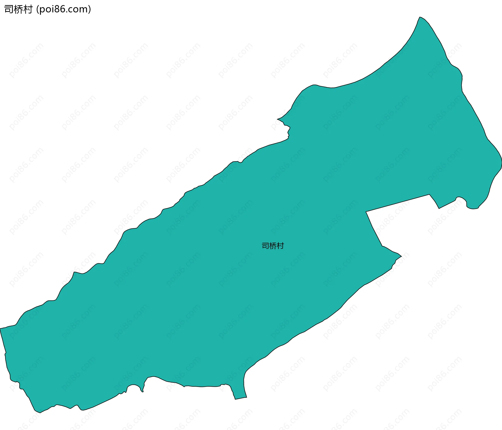 司桥村边界地图