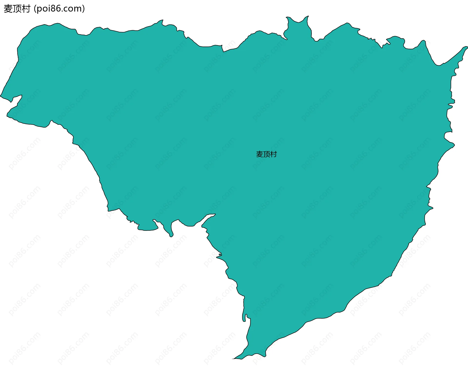 麦顶村边界地图