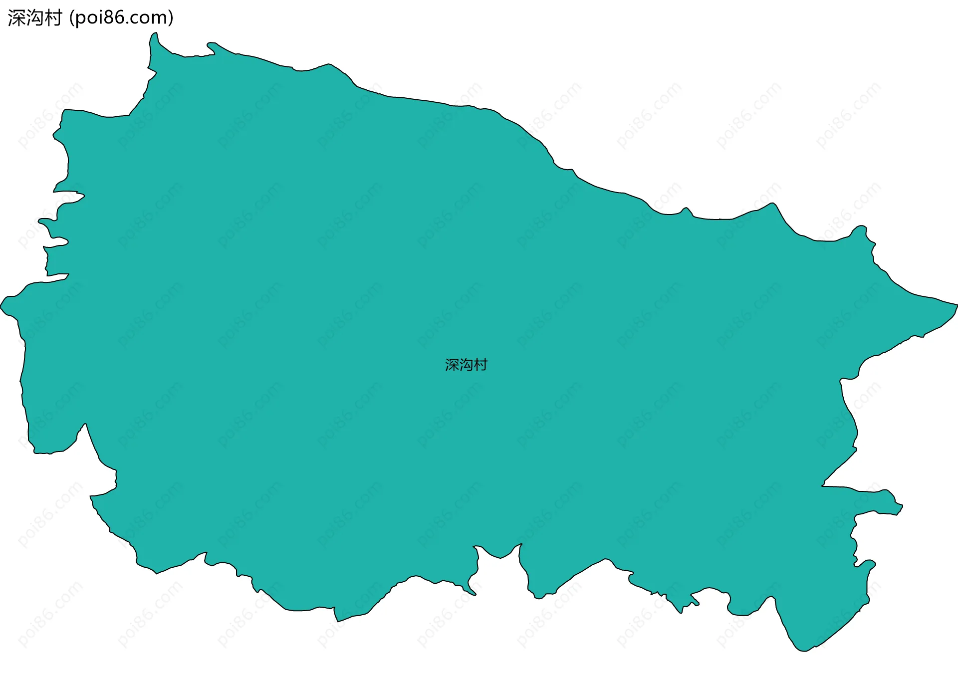 深沟村边界地图