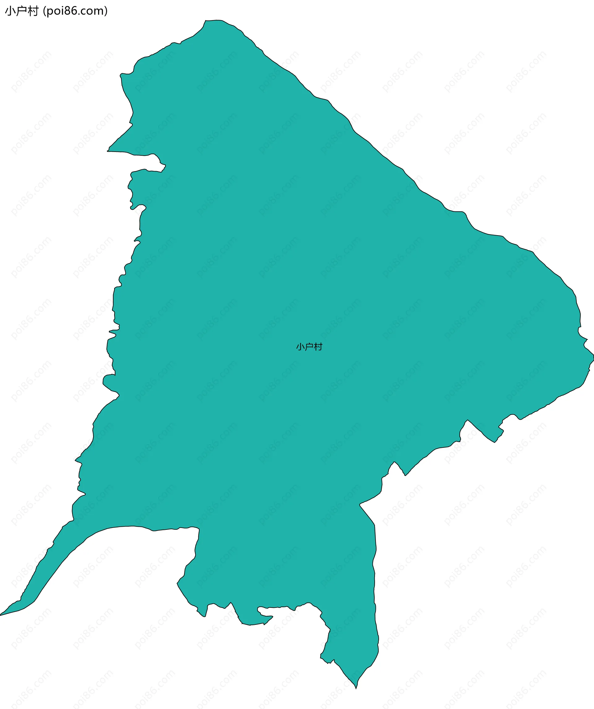 小户村边界地图