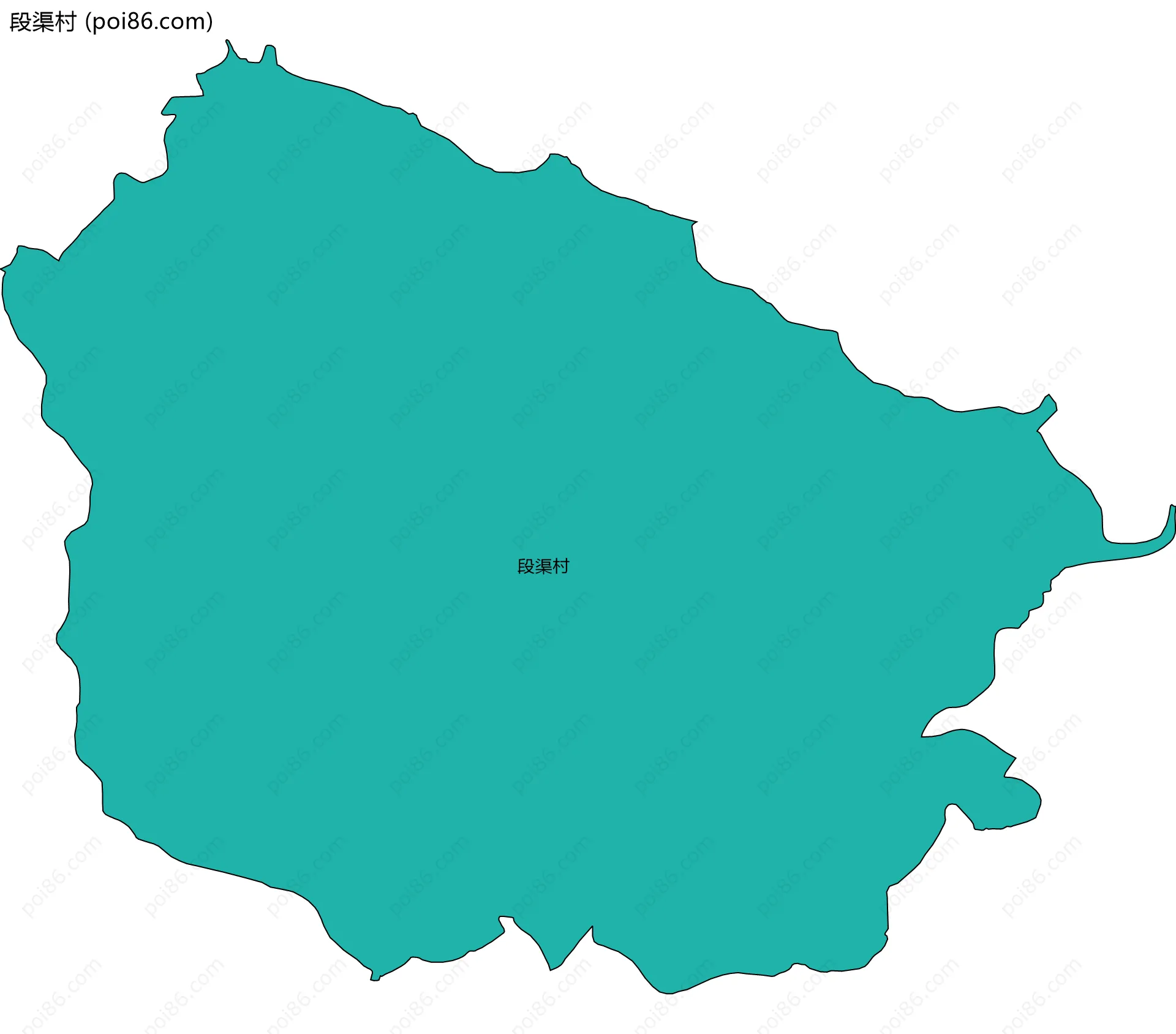 段渠村边界地图
