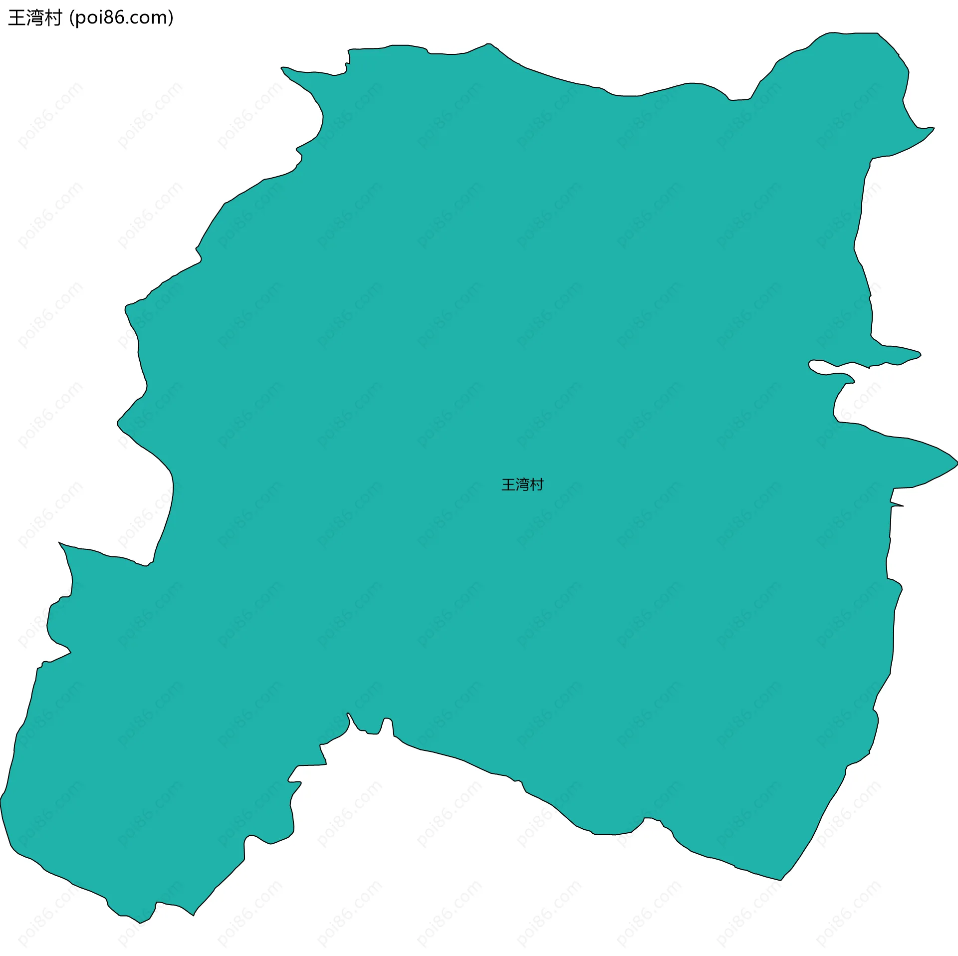 王湾村边界地图