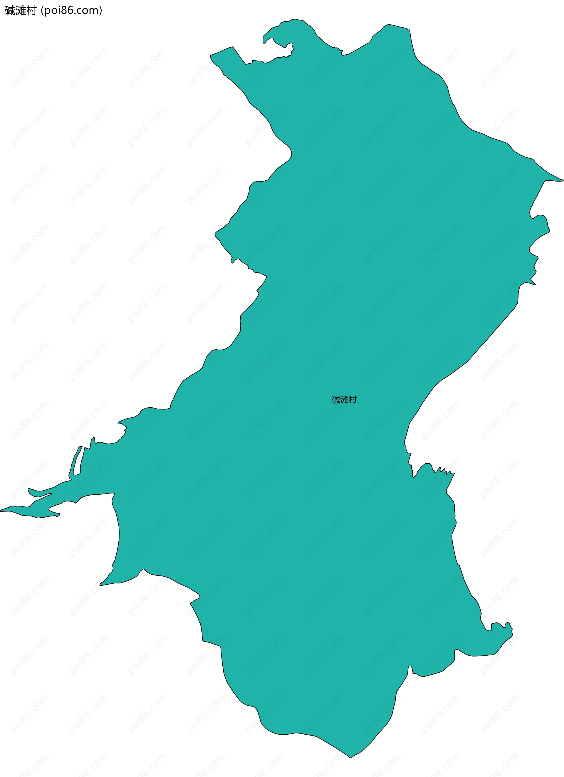 碱滩村边界地图