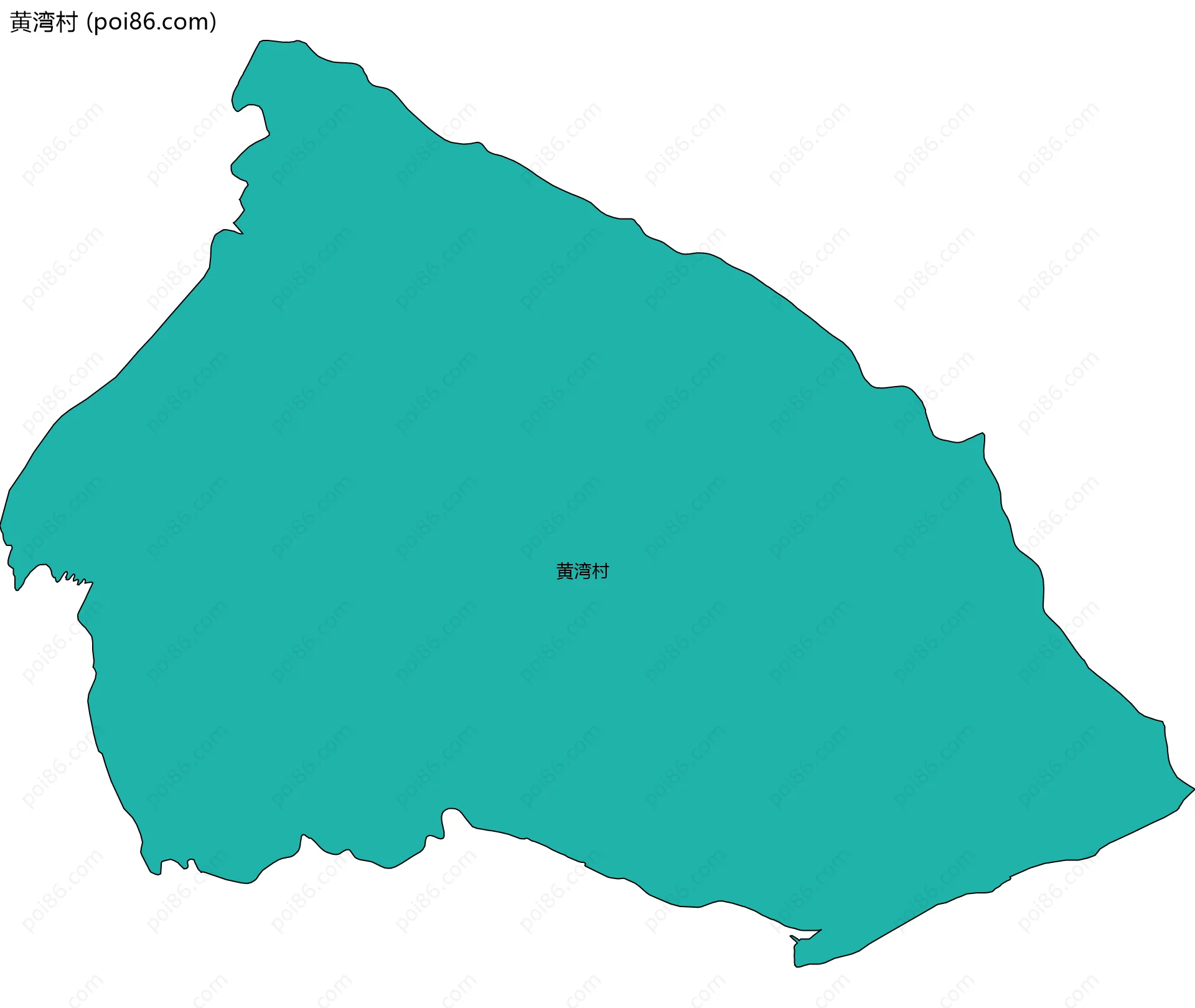 黄湾村边界地图
