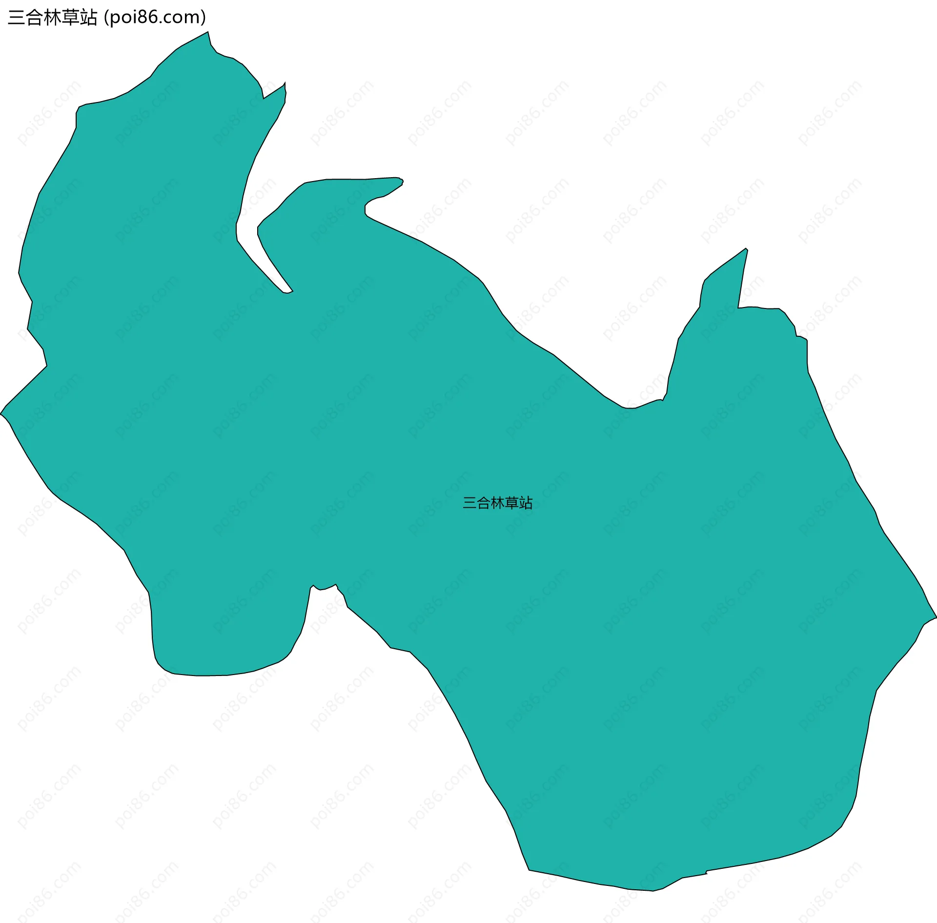 三合林草站边界地图