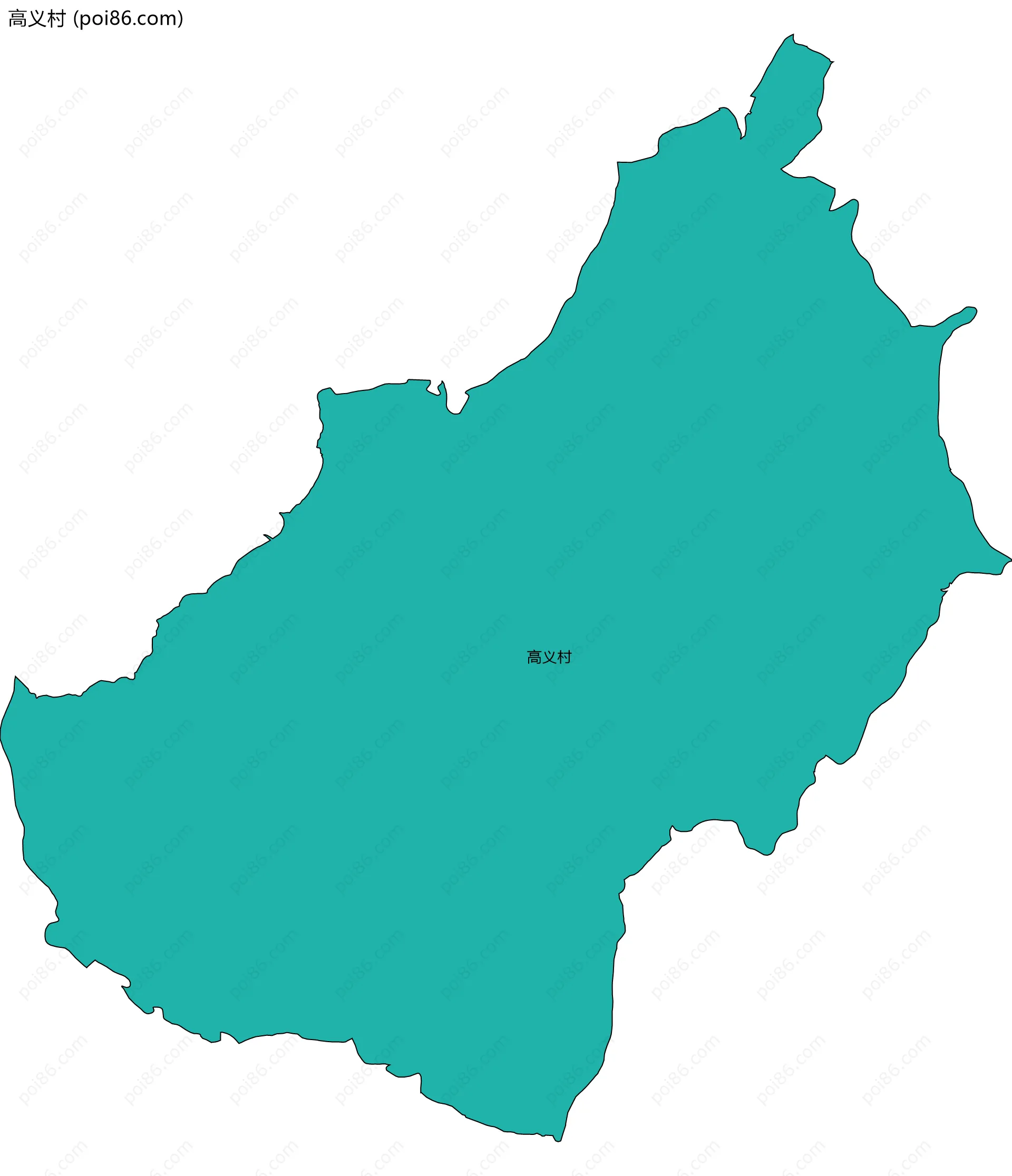 高义村边界地图