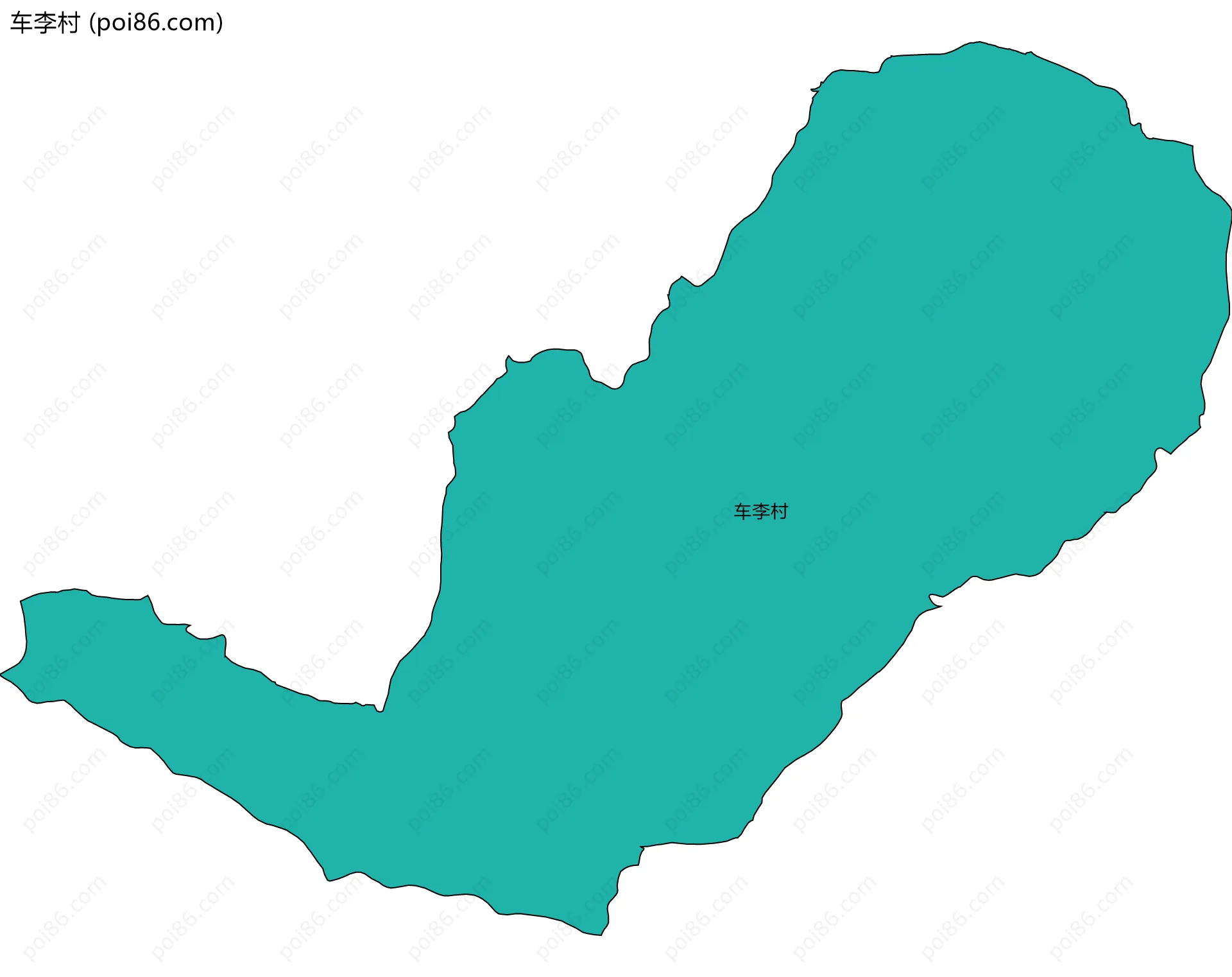 车李村边界地图