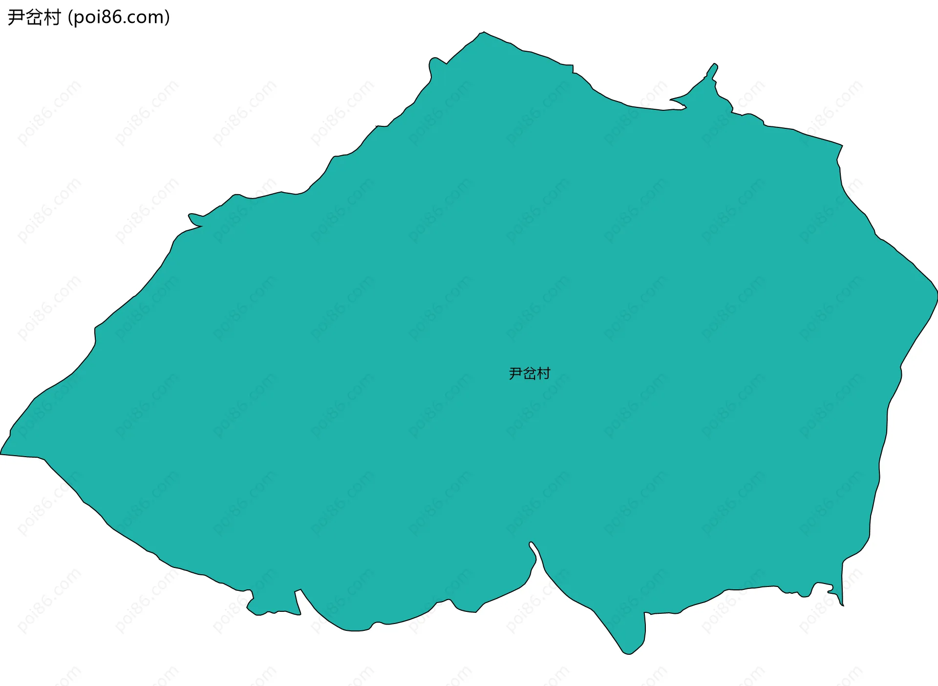 尹岔村边界地图
