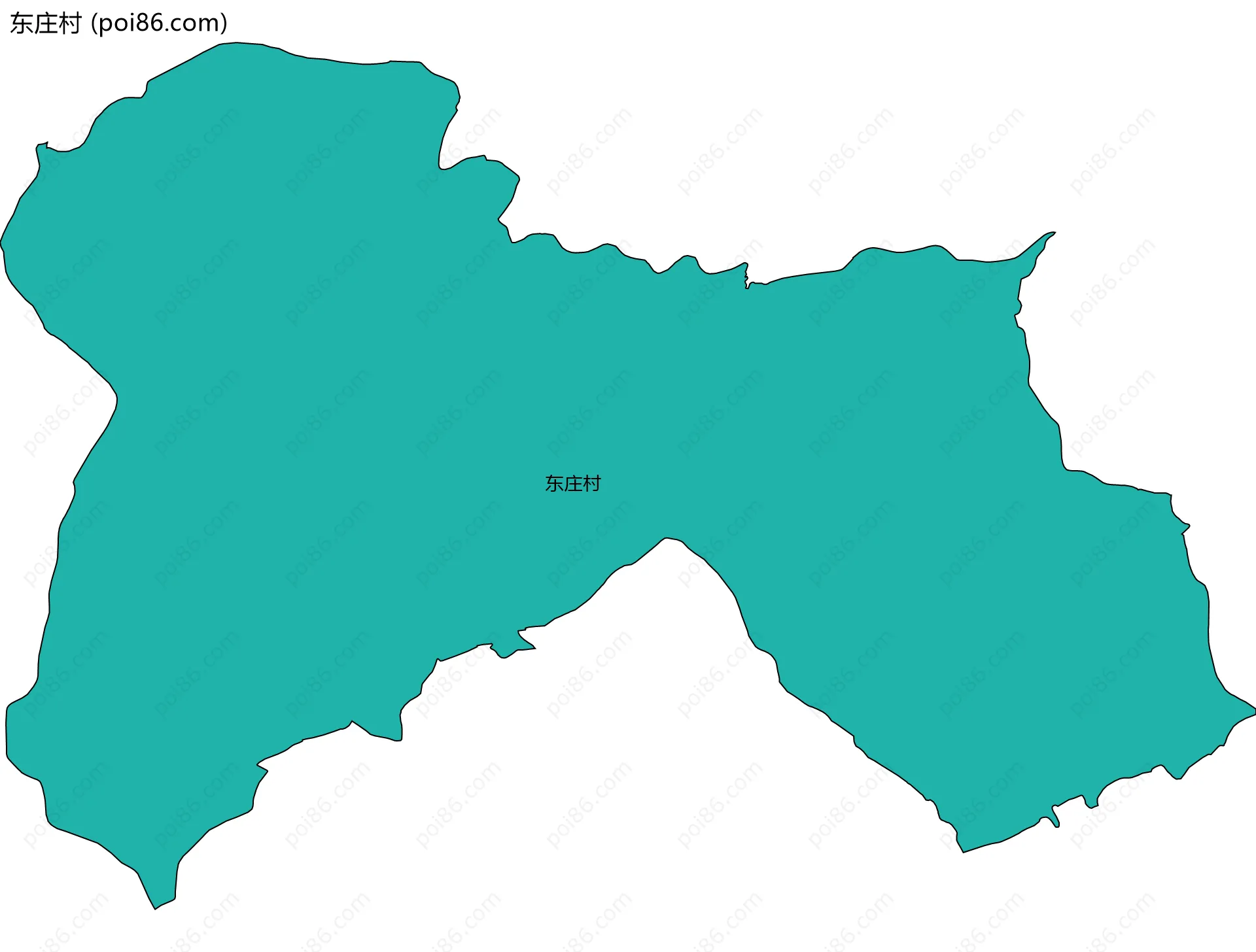 东庄村边界地图