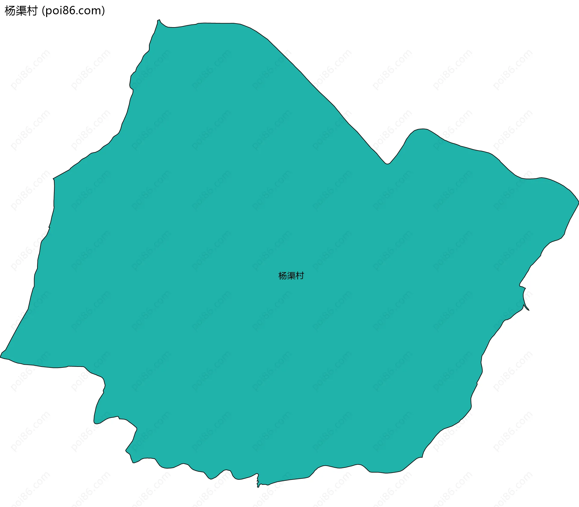 杨渠村边界地图