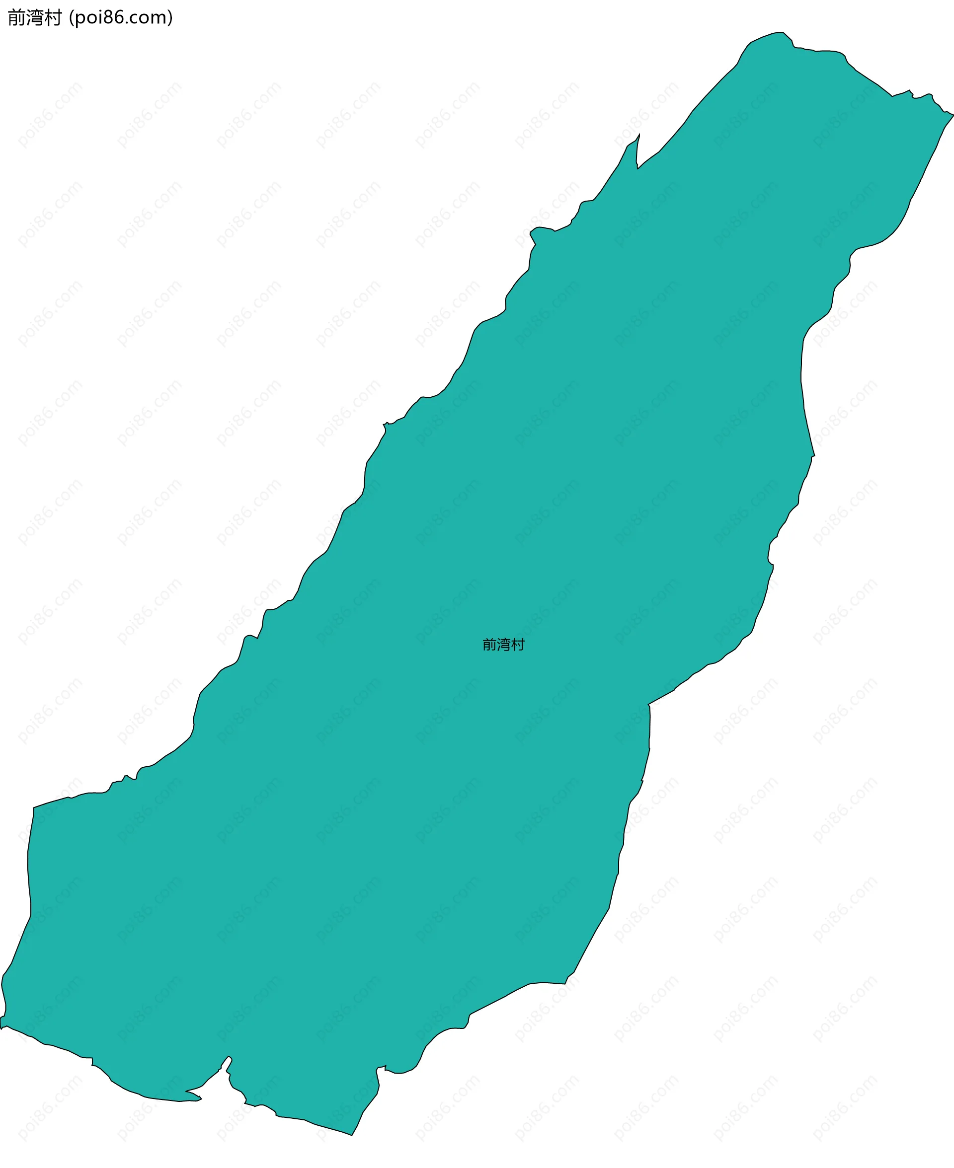 前湾村边界地图