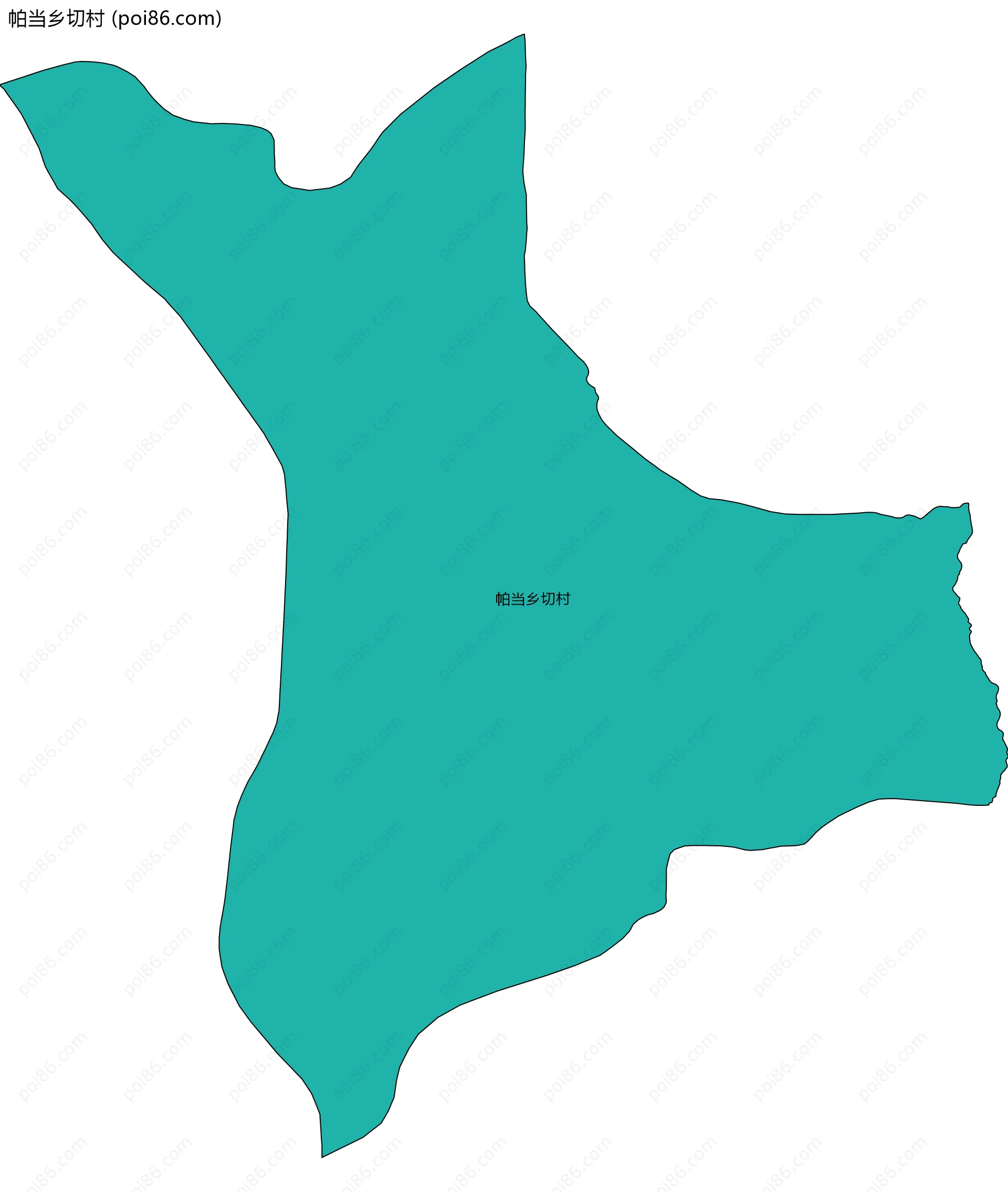 帕当乡切村边界地图