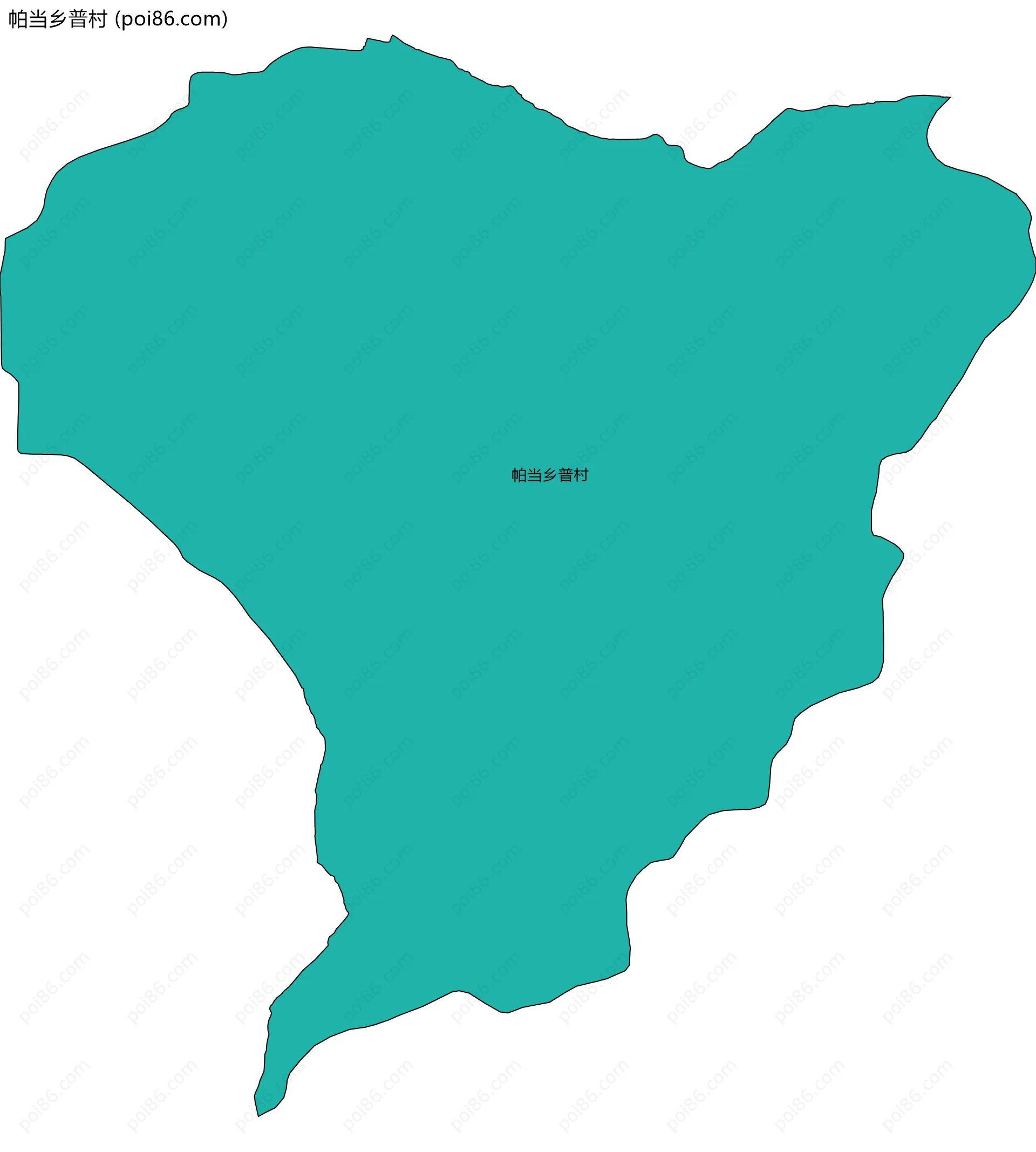 帕当乡普村边界地图