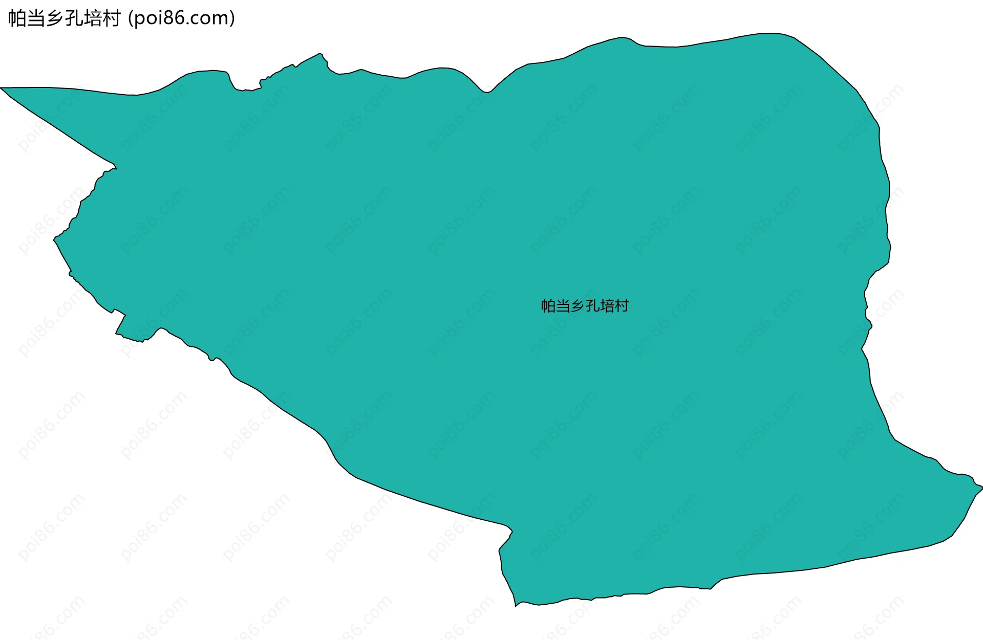 帕当乡孔培村边界地图