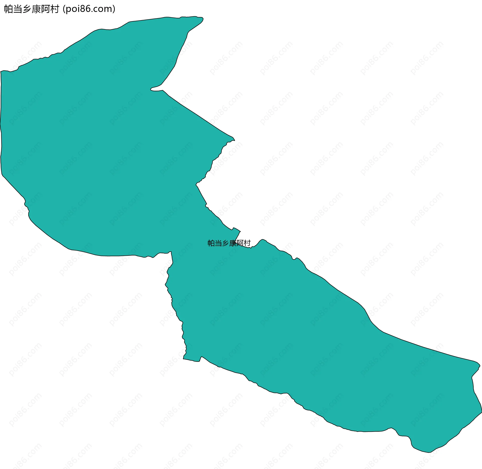 帕当乡康阿村边界地图