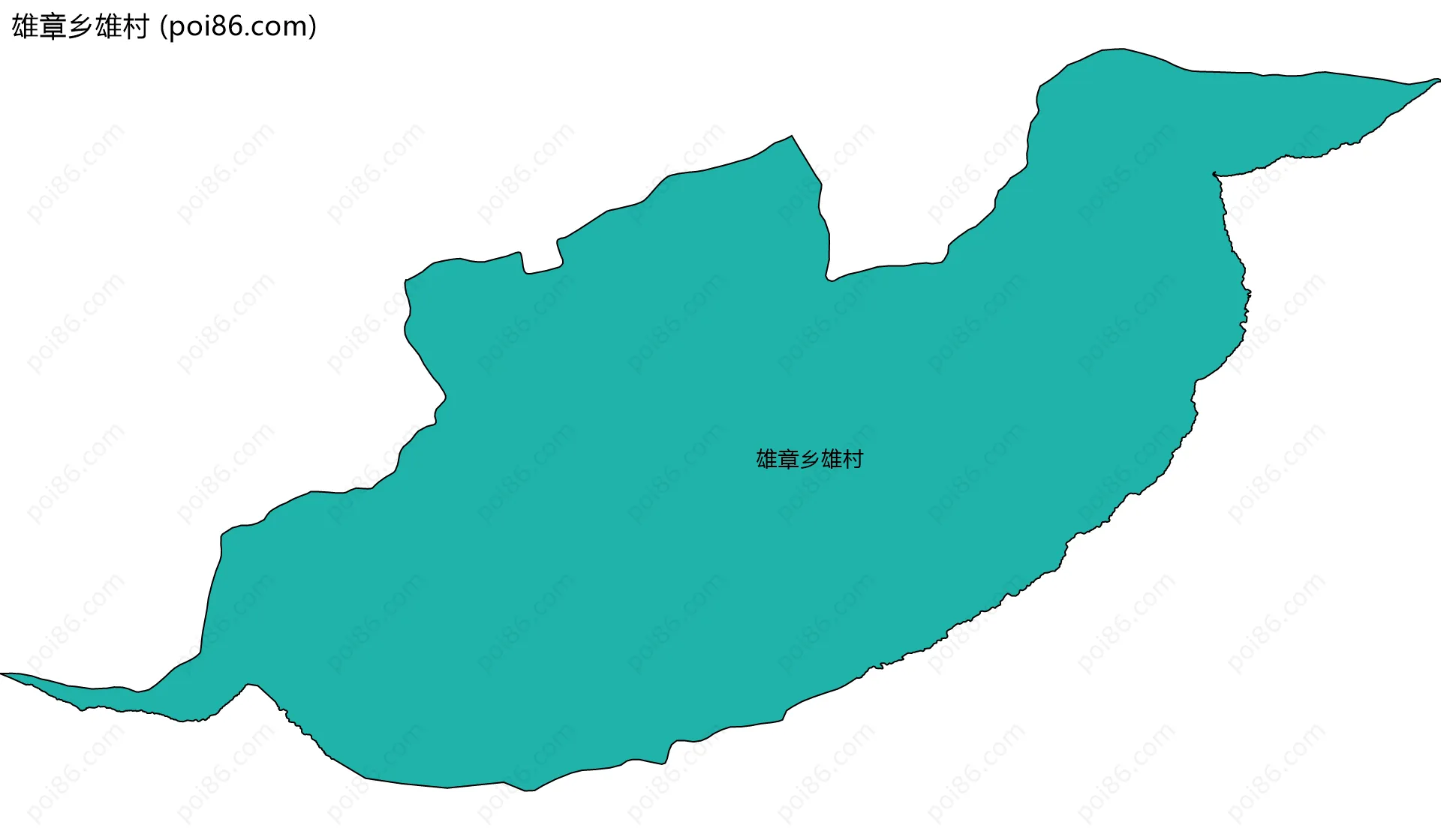 雄章乡雄村边界地图