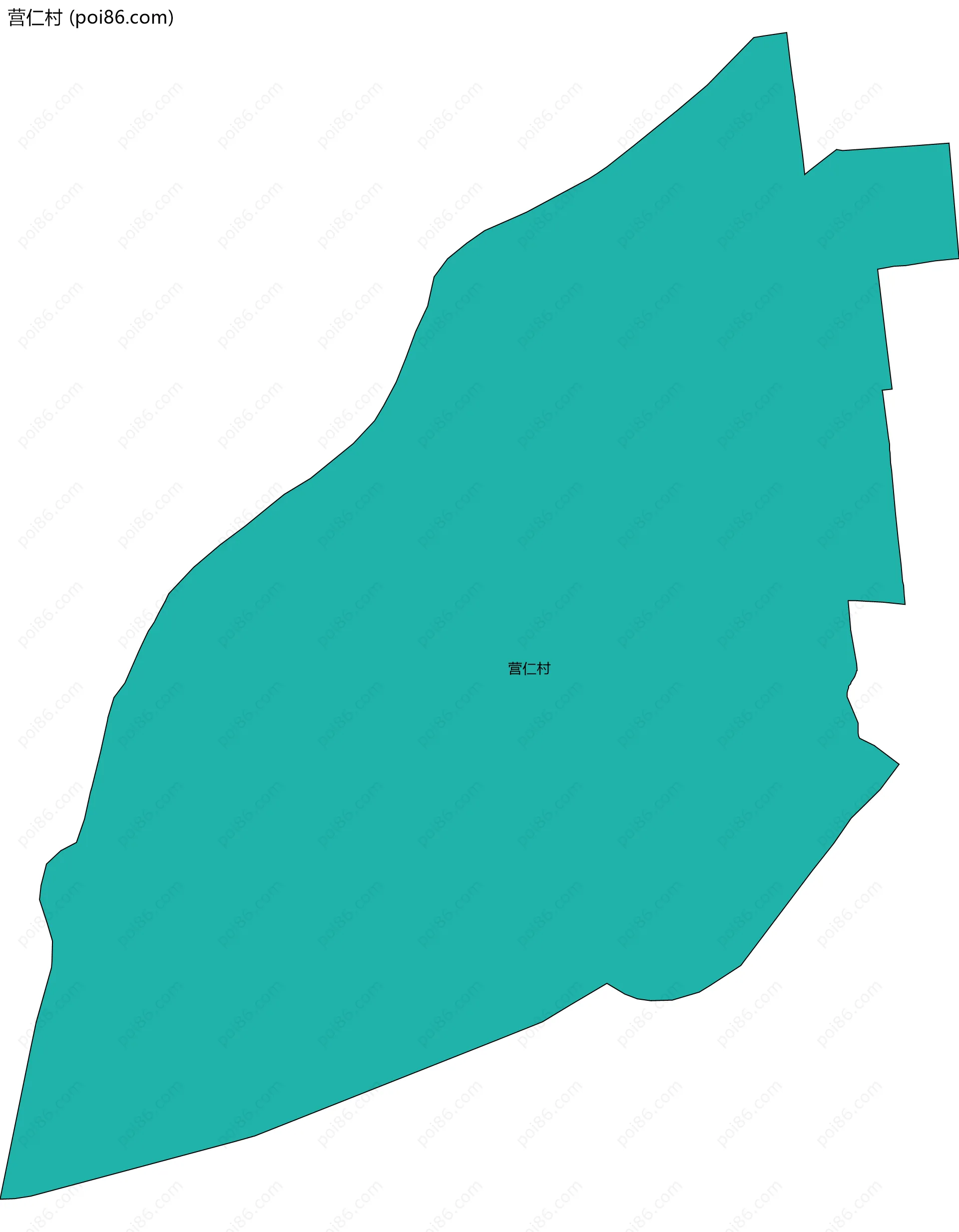 营仁村边界地图