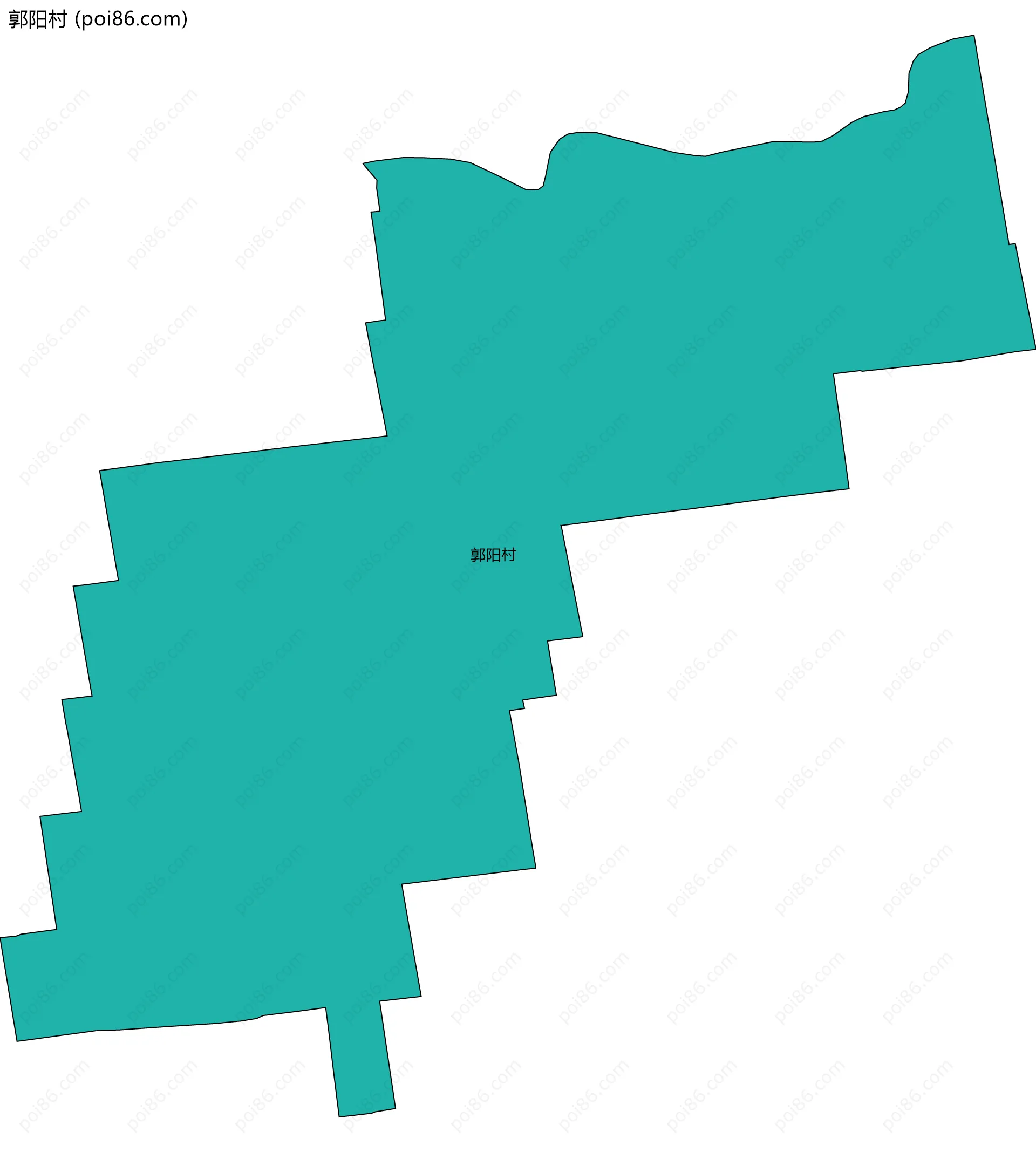 郭阳村边界地图