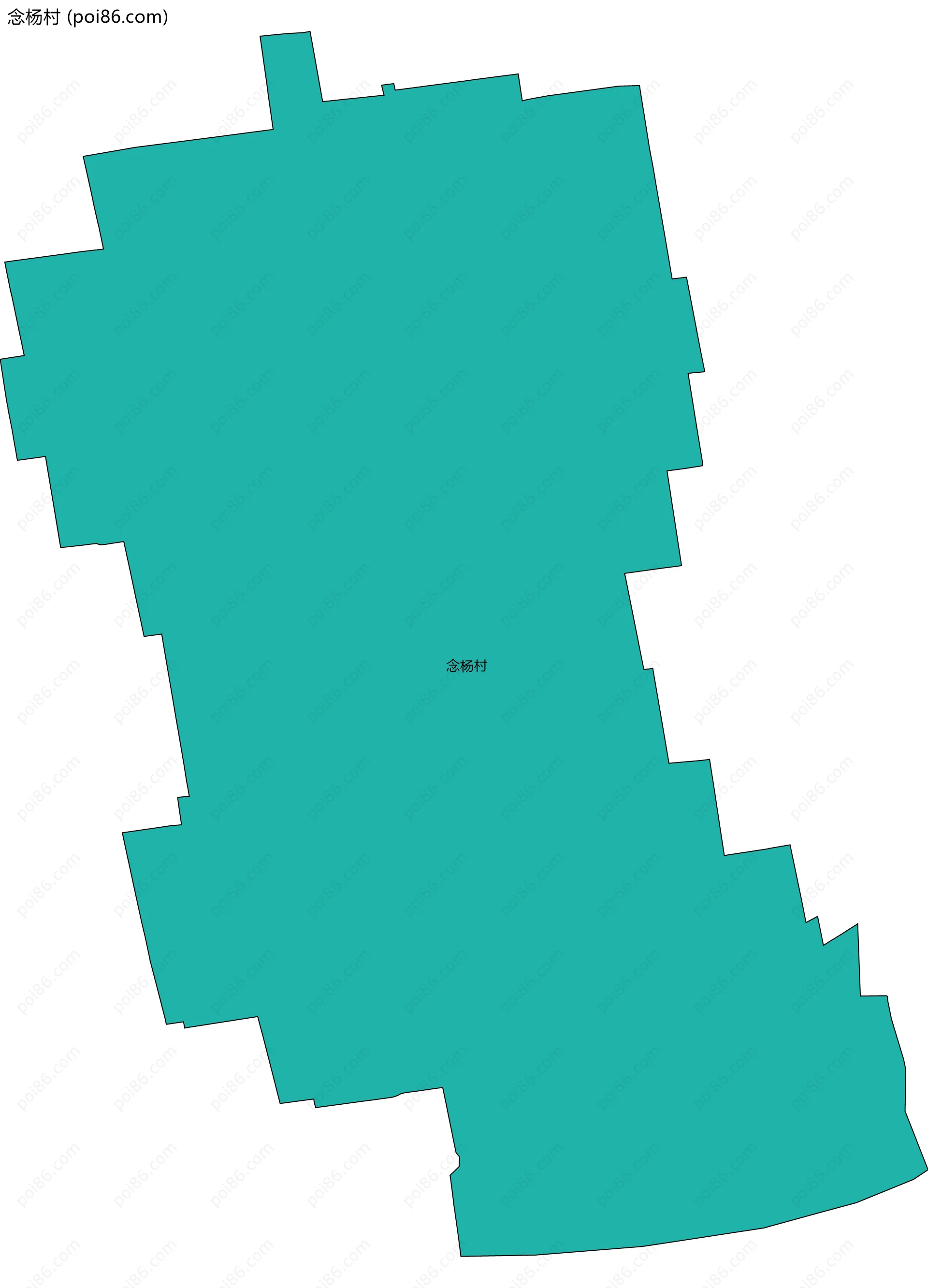 念杨村边界地图