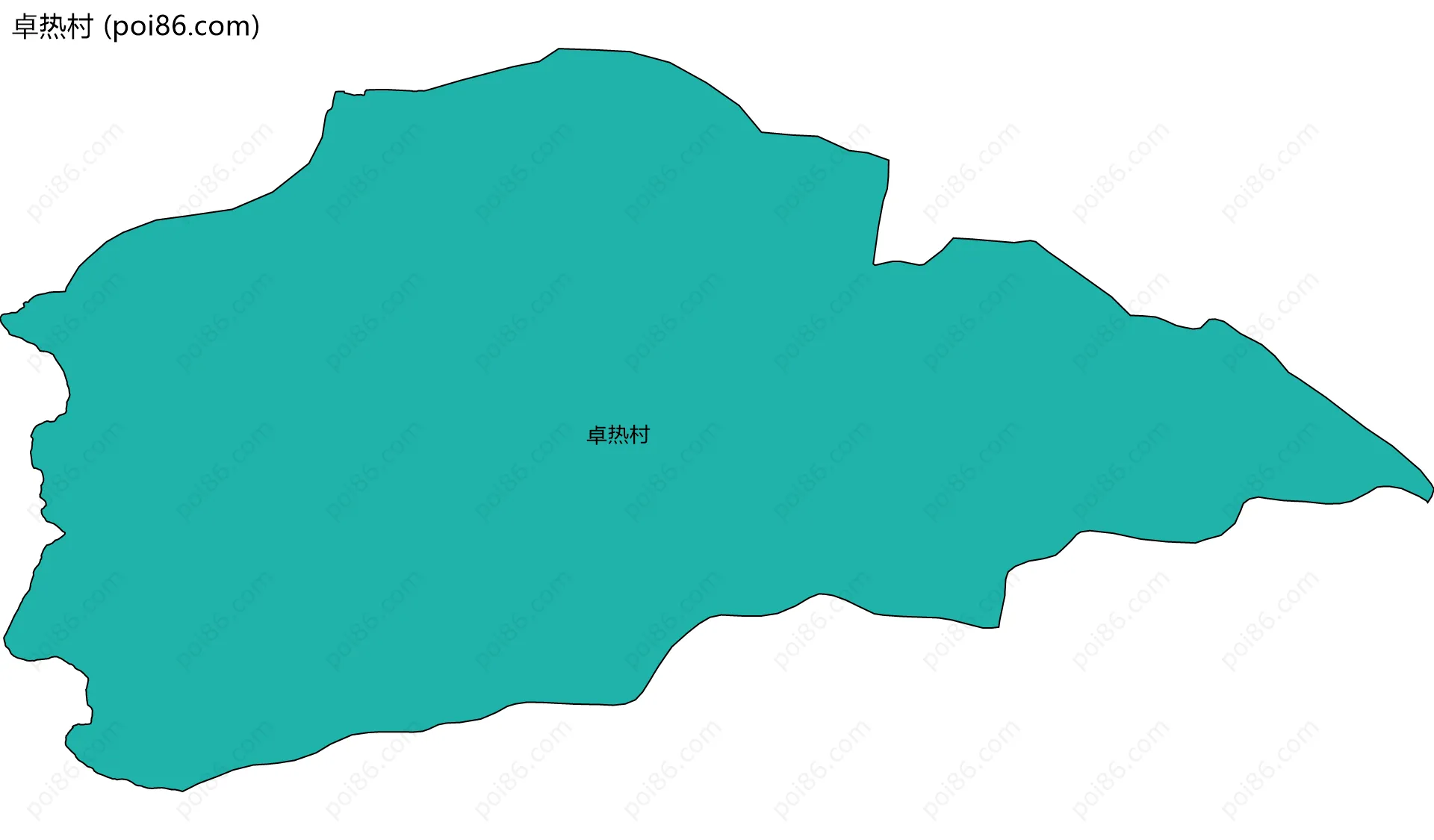 卓热村边界地图