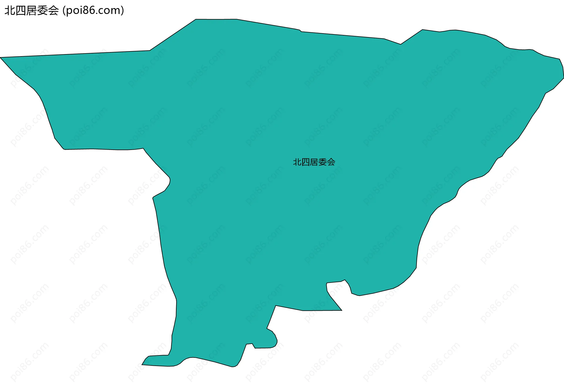 北四居委会边界地图